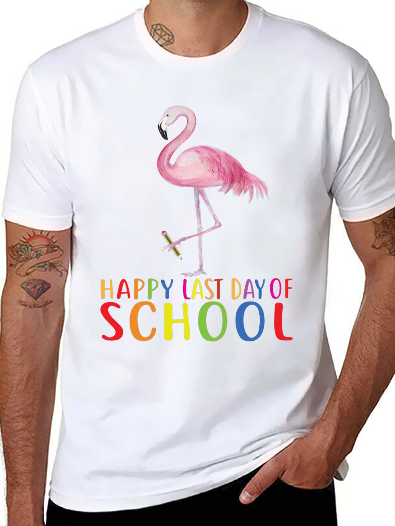Happy Last Day of School Flamingo T-Shirt