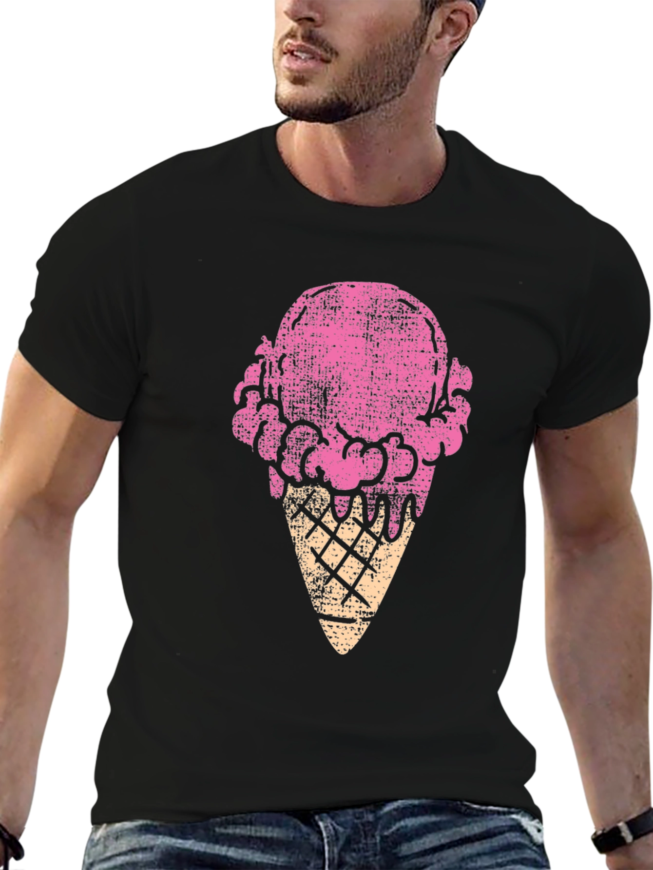 Ice Cream Cone Graphic Tee - Fun & Stylish