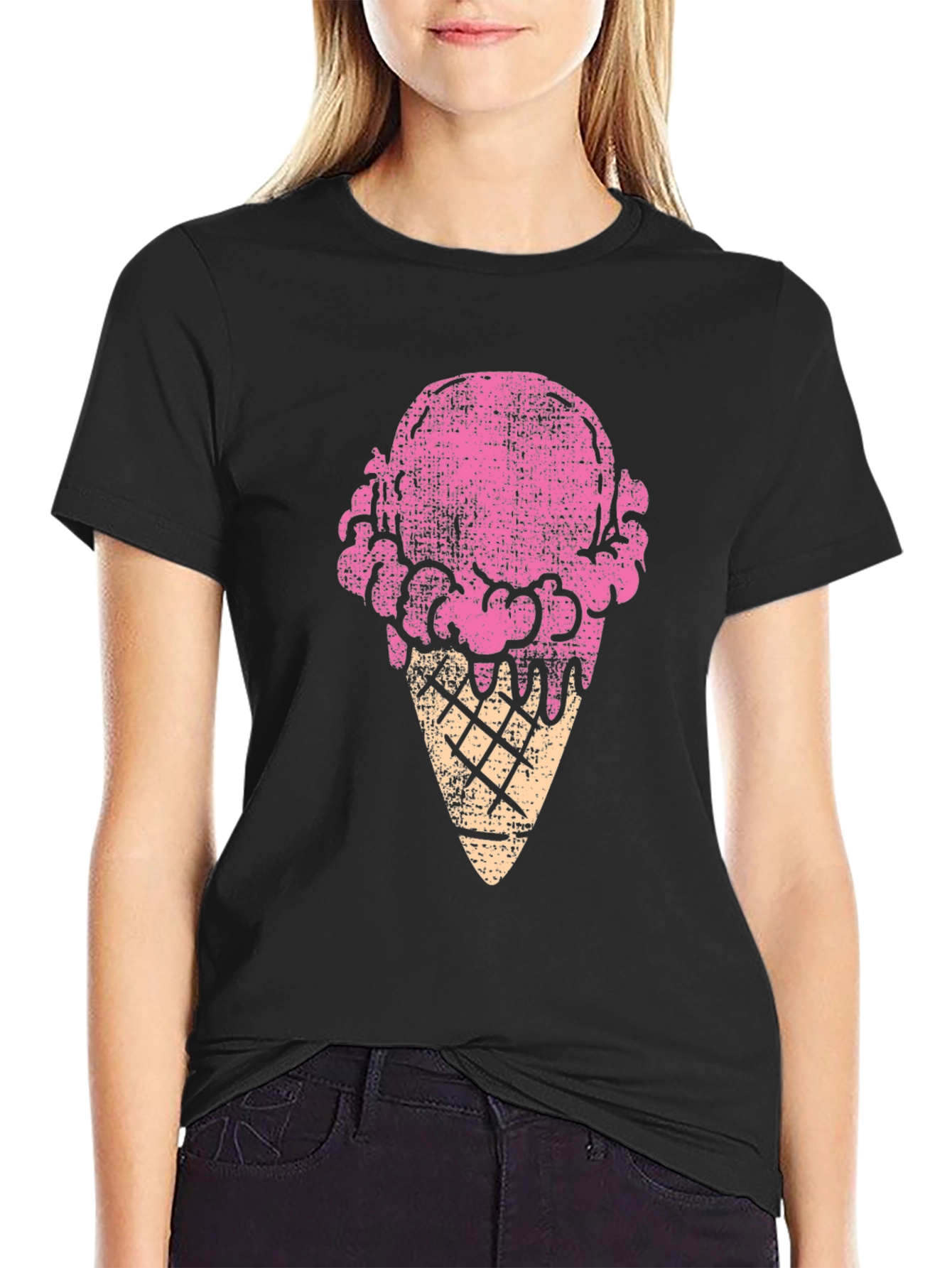 Ice Cream Cone Graphic Tee - Fun & Stylish