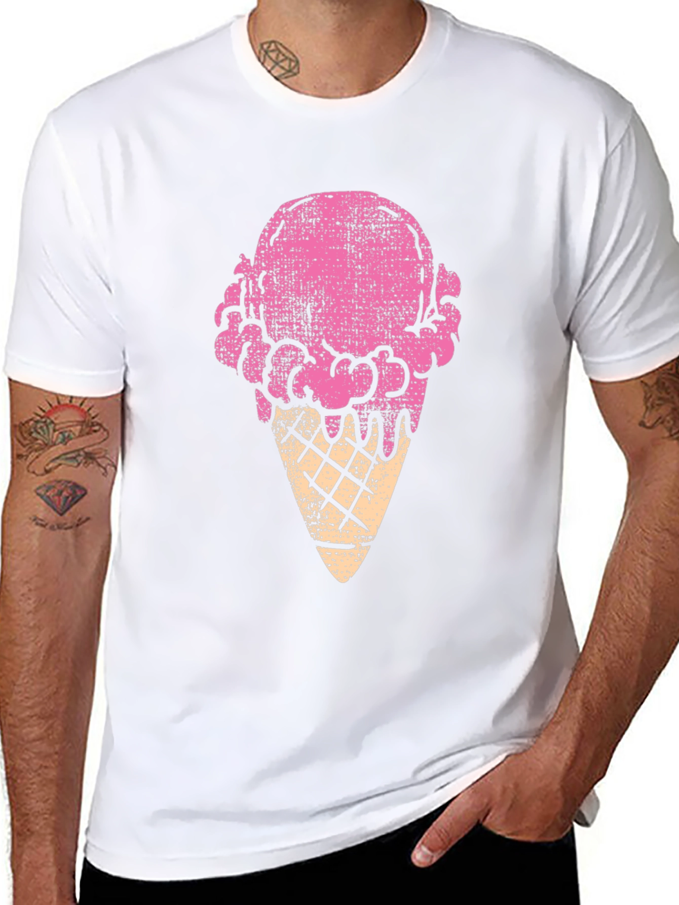 Ice Cream Cone Graphic Tee - Fun & Stylish
