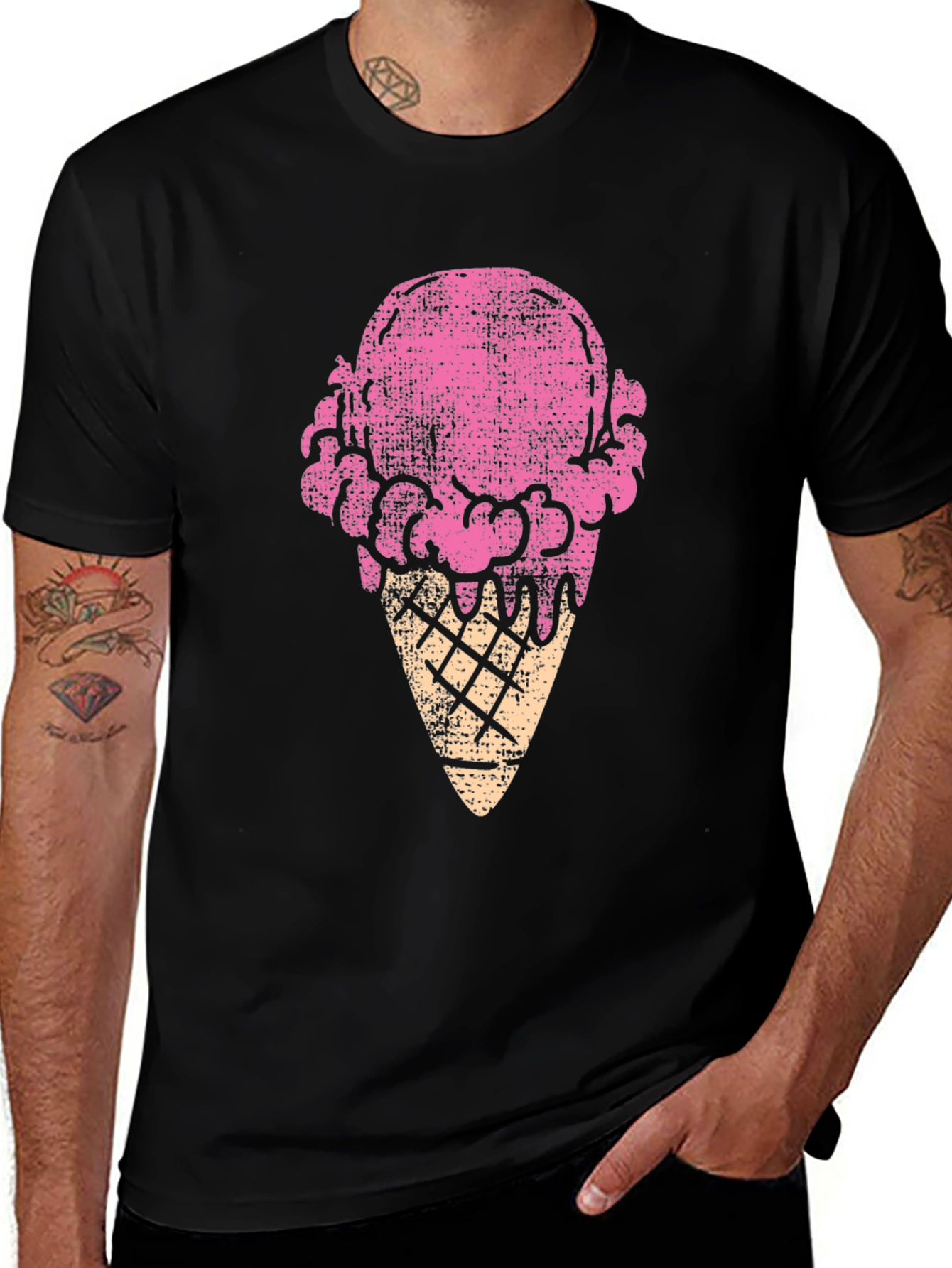 Ice Cream Cone Graphic Tee - Fun & Stylish