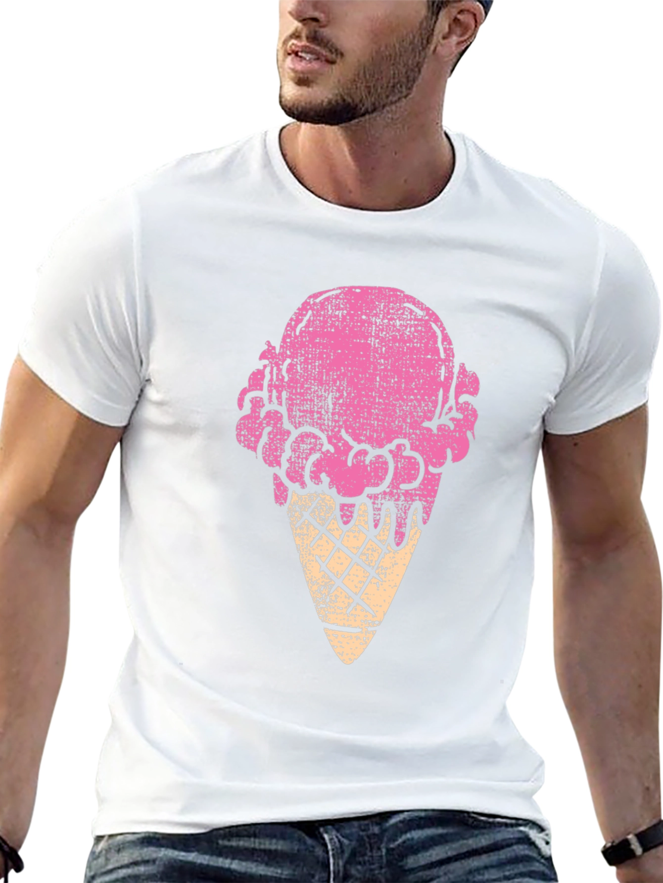 Ice Cream Cone Graphic Tee - Fun & Stylish