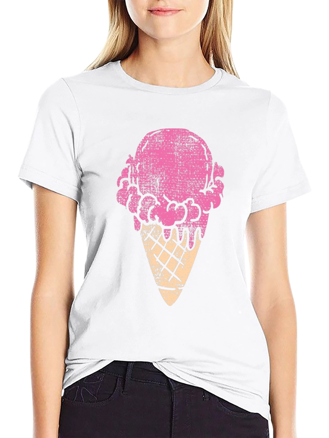 Ice Cream Cone Graphic Tee - Fun & Stylish