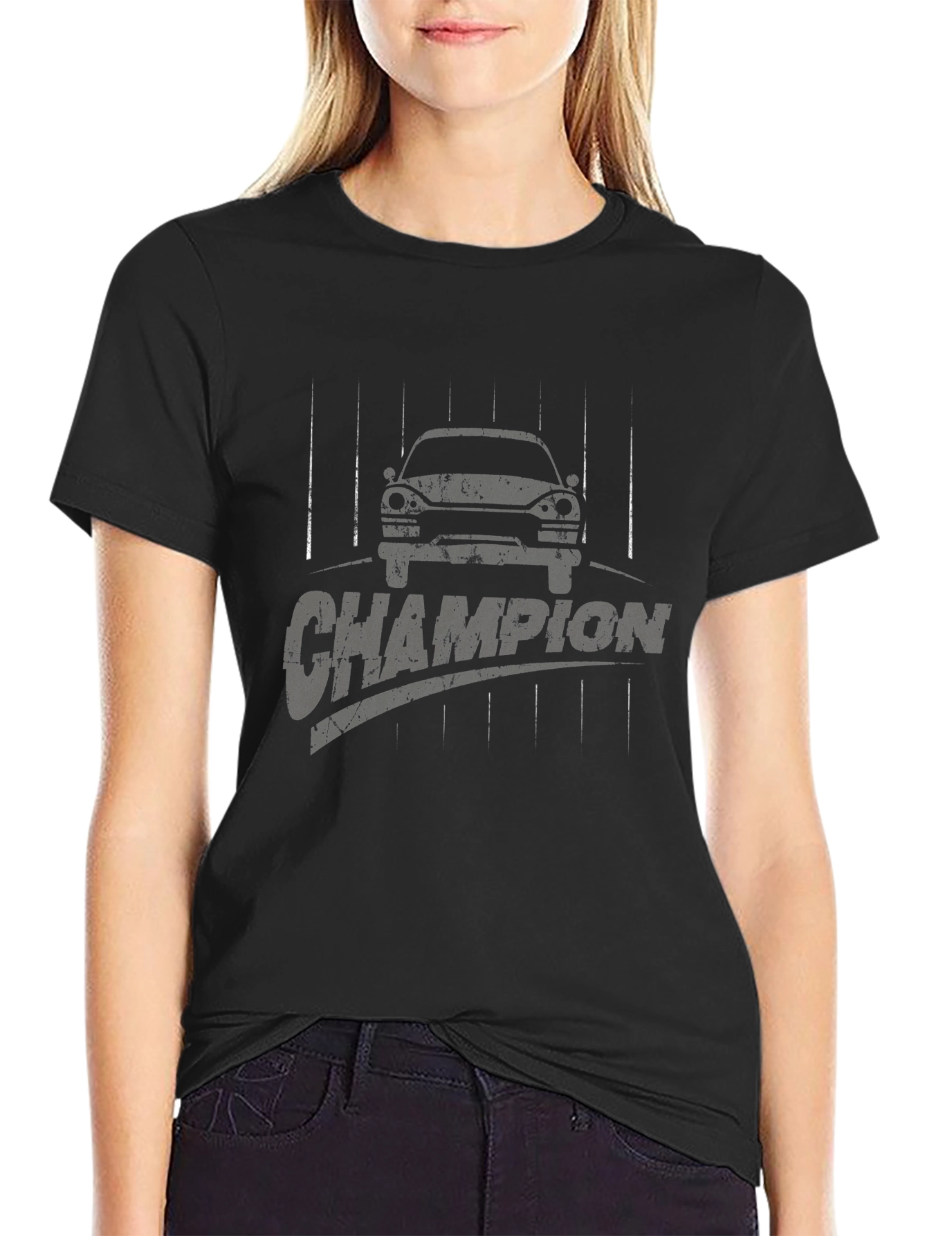 Champion Car Graphic Tee - Mens Black T-Shirt