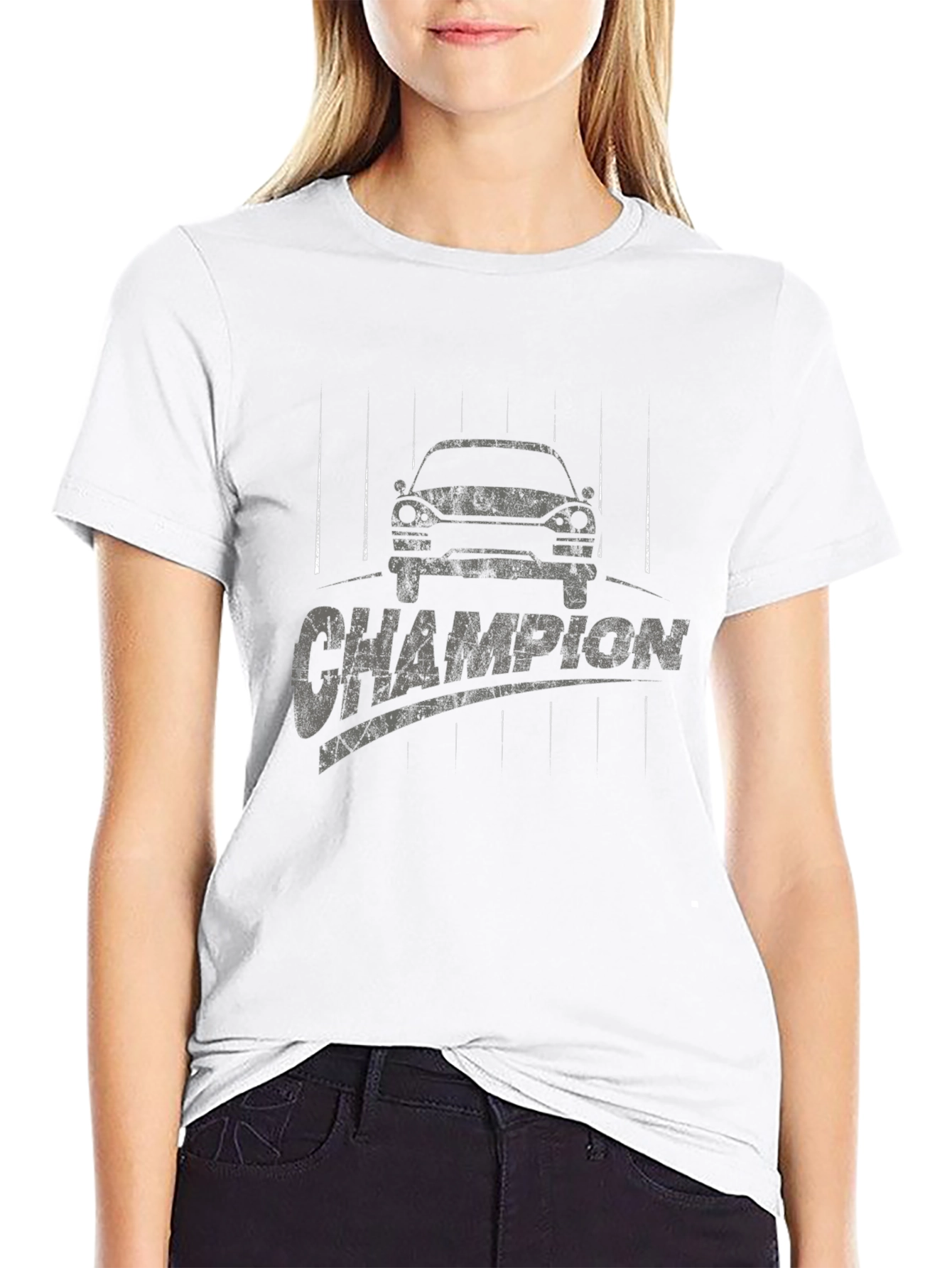 Champion Car Graphic Tee - Mens Black T-Shirt