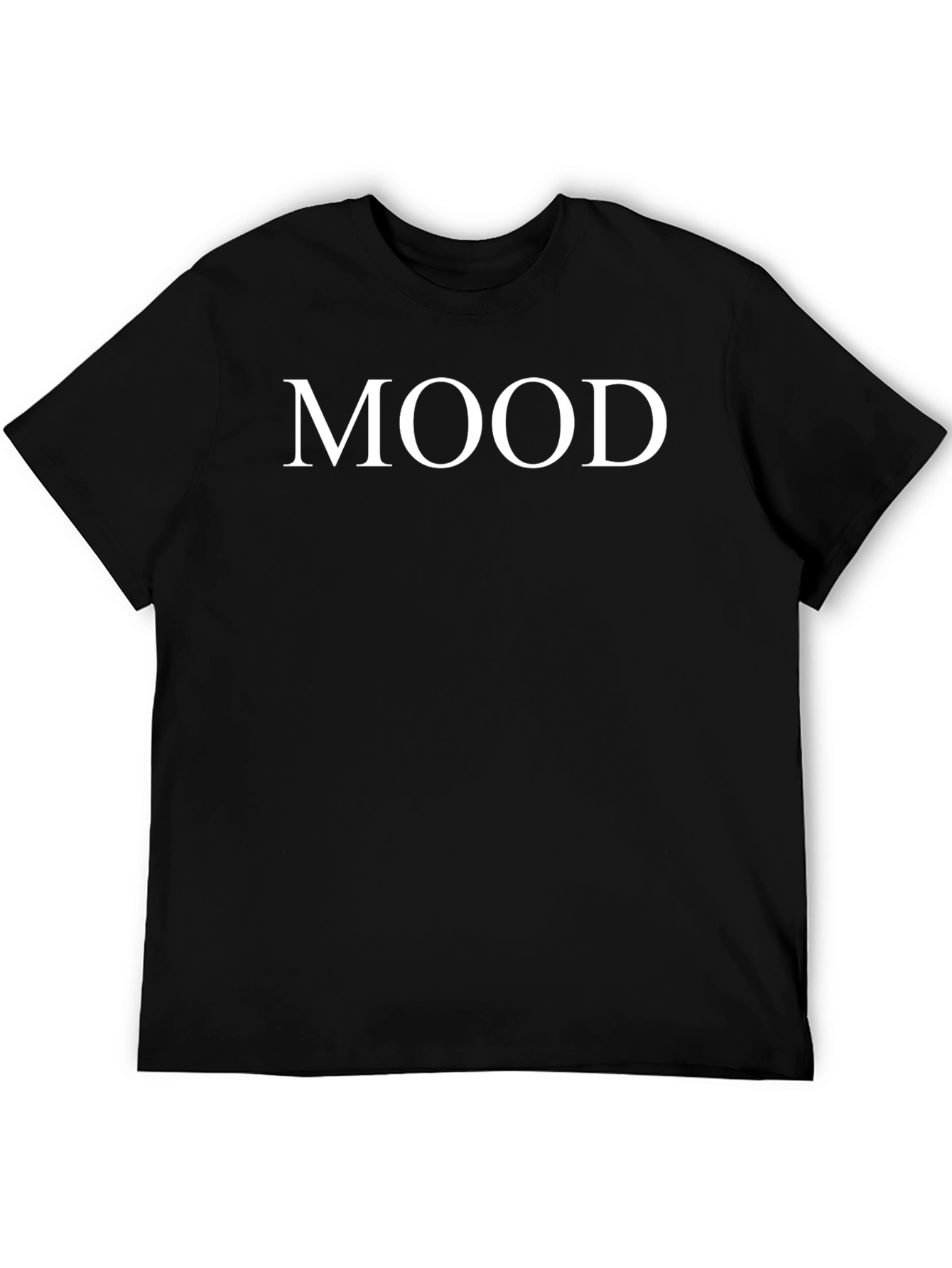 Mood Tee - Black Cotton Blend T-Shirt