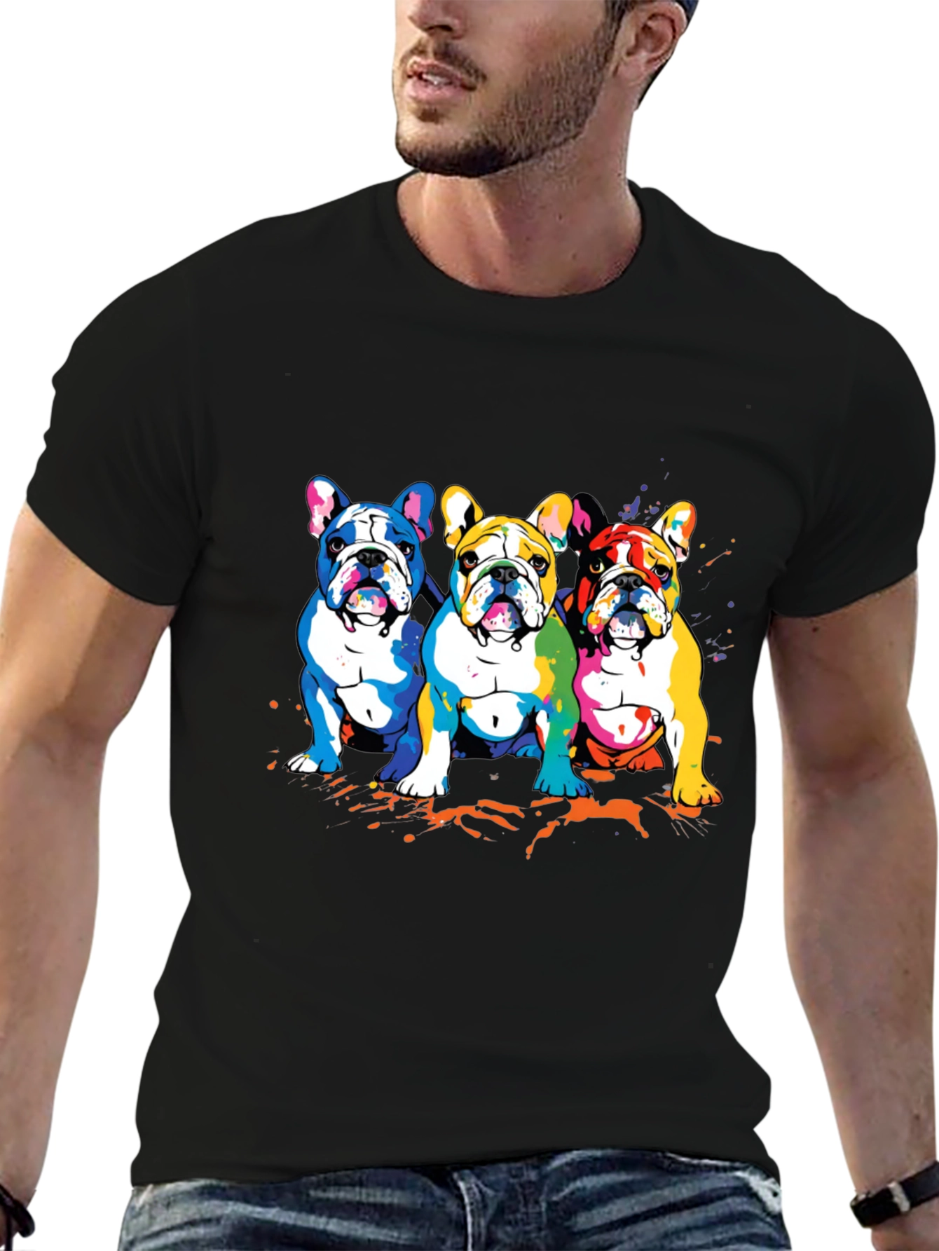 Colorful French Bulldog T-Shirt