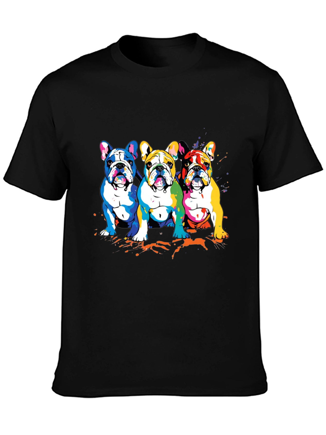Colorful French Bulldog T-Shirt