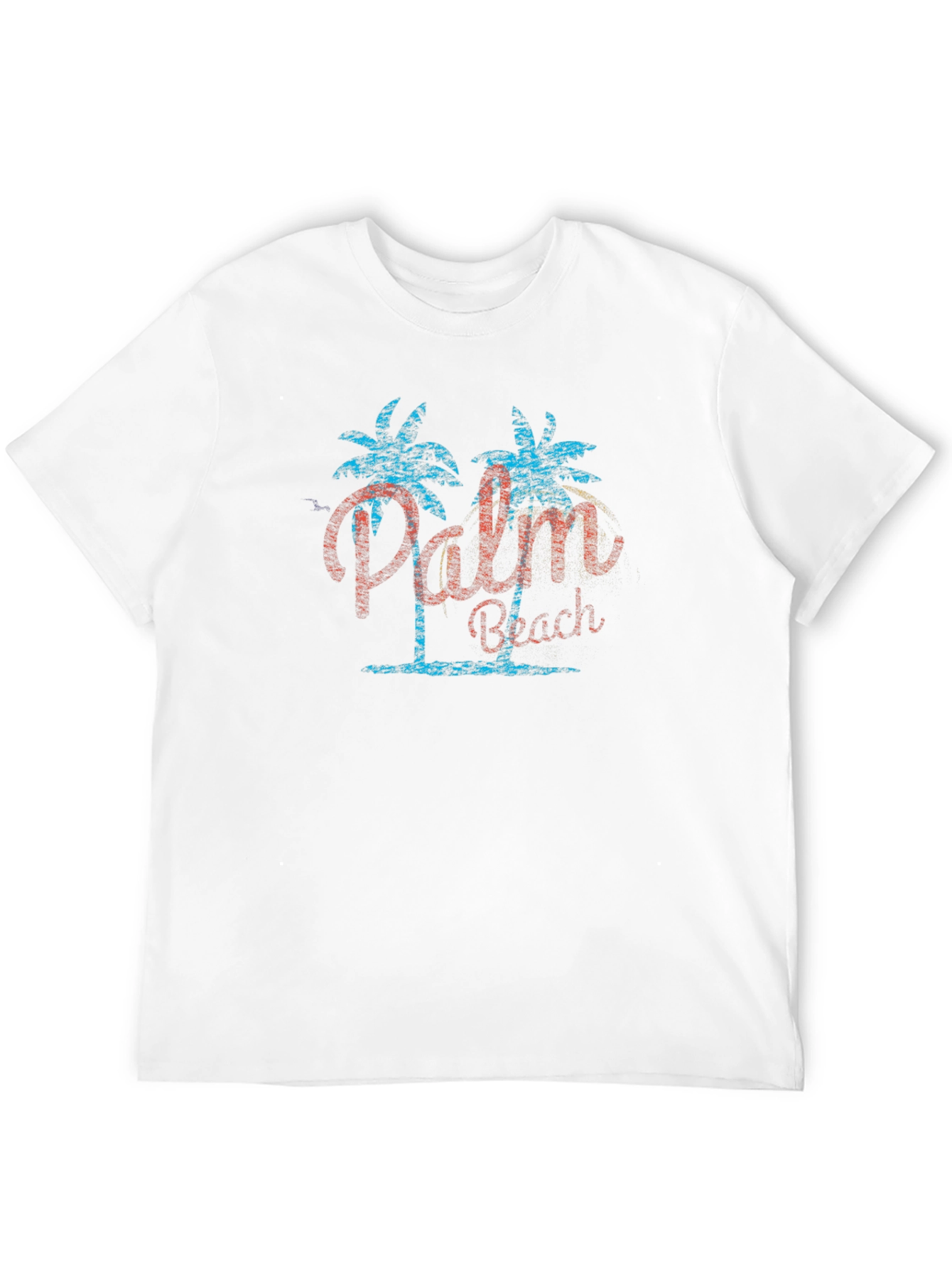 Palm Beach Graphic Tee - Mens Black T-Shirt