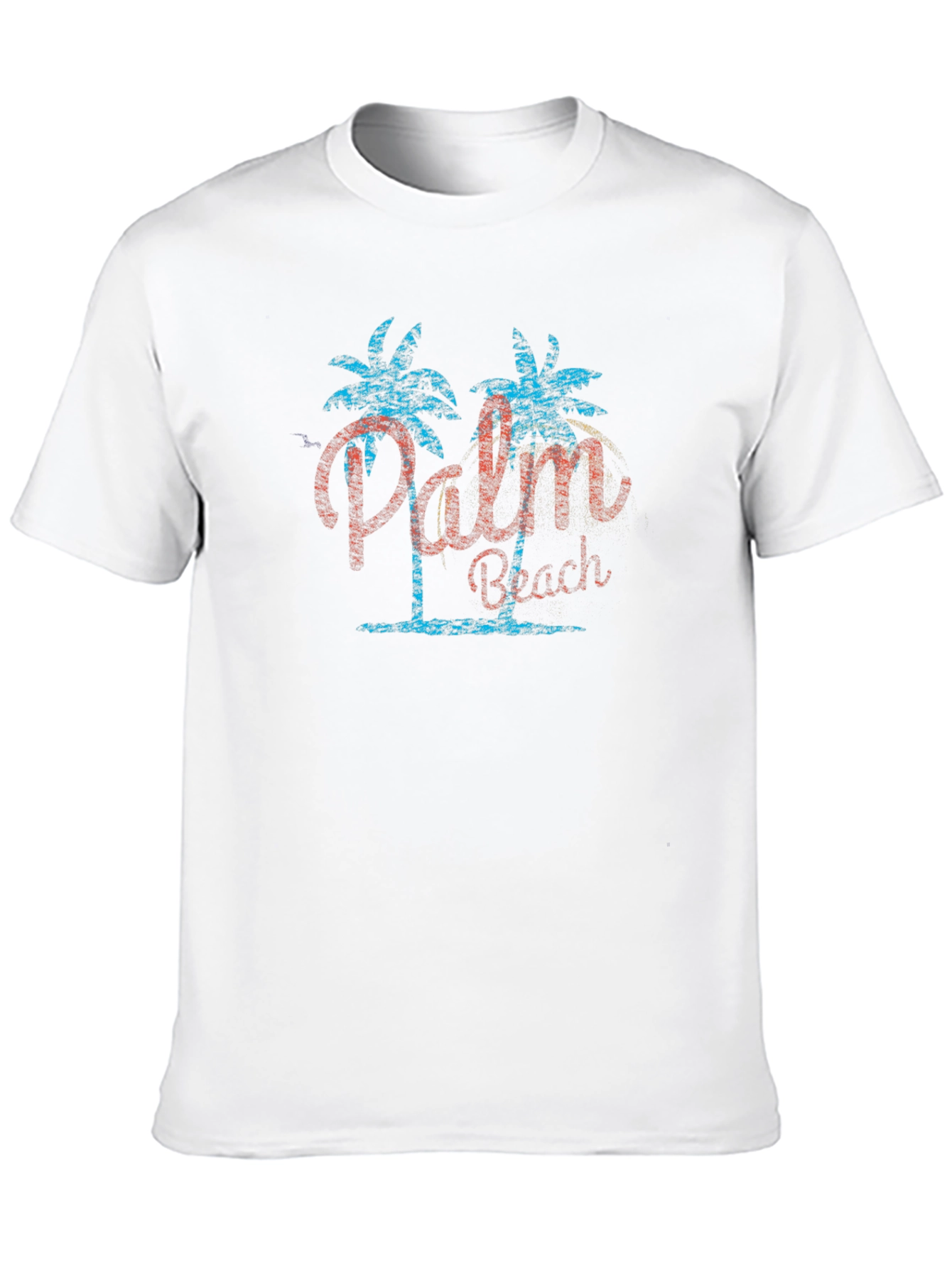 Palm Beach Graphic Tee - Mens Black T-Shirt