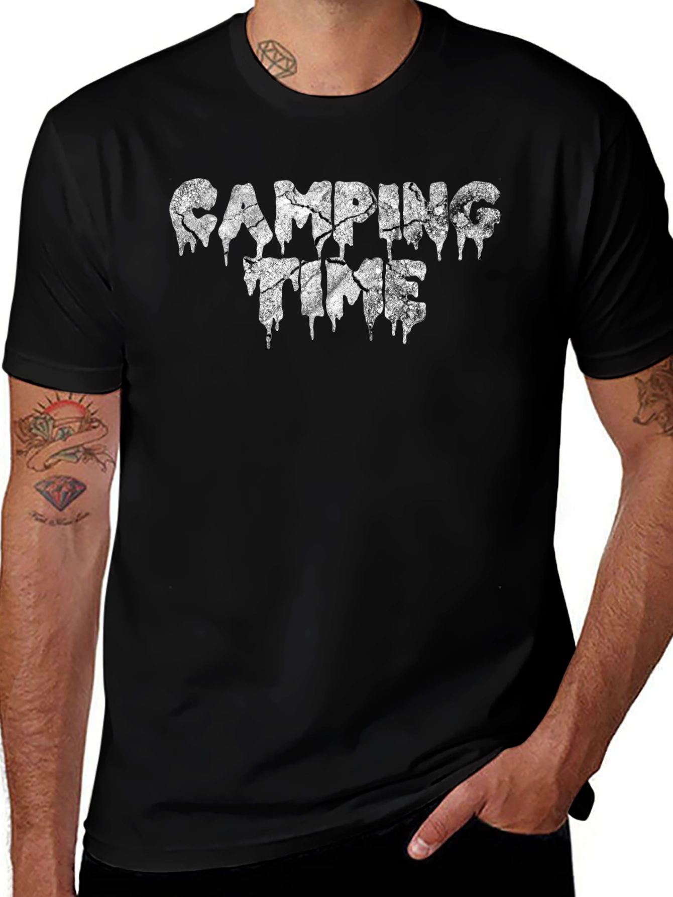 Camping Time Graphic Tee - Black