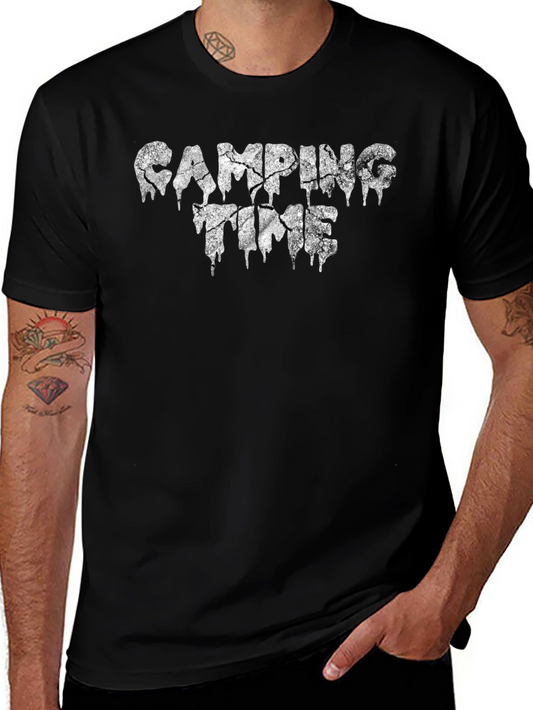 Camping Time Graphic Tee - Black