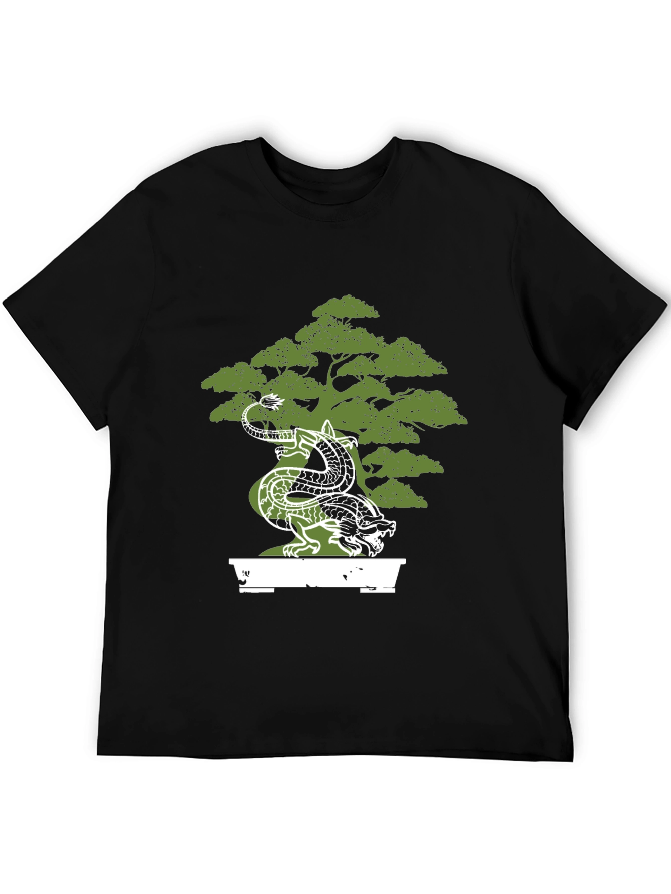 Dragon Bonsai Black T-Shirt - Unique Design