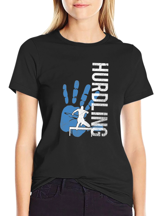 Hurdling Graphic Tee - Track and Field T-Shirt