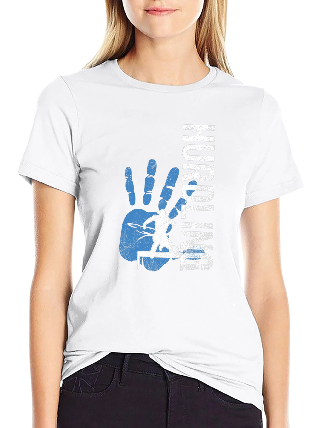 Hurdling Graphic Tee - Track and Field T-Shirt