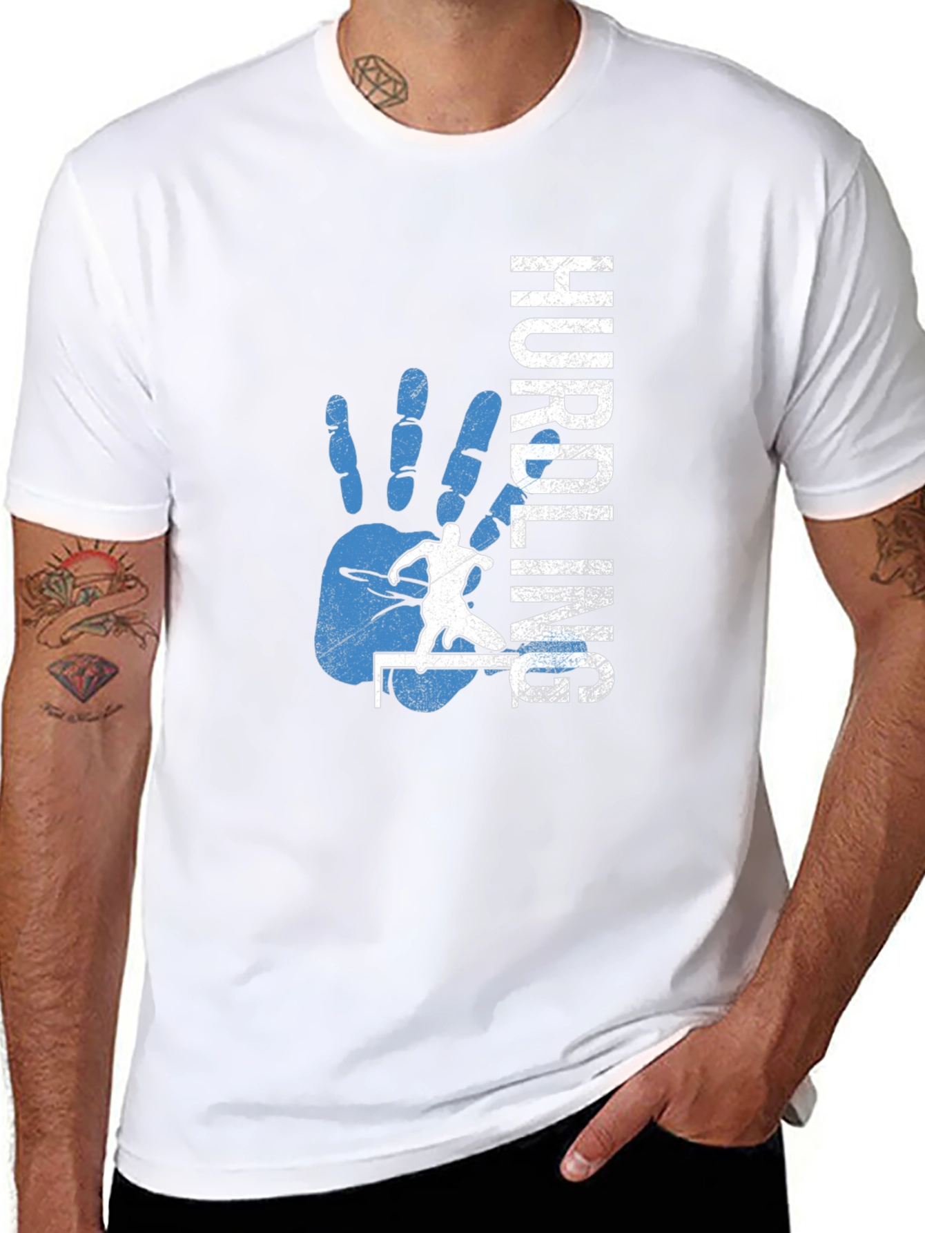 Hurdling Graphic Tee - Track and Field T-Shirt