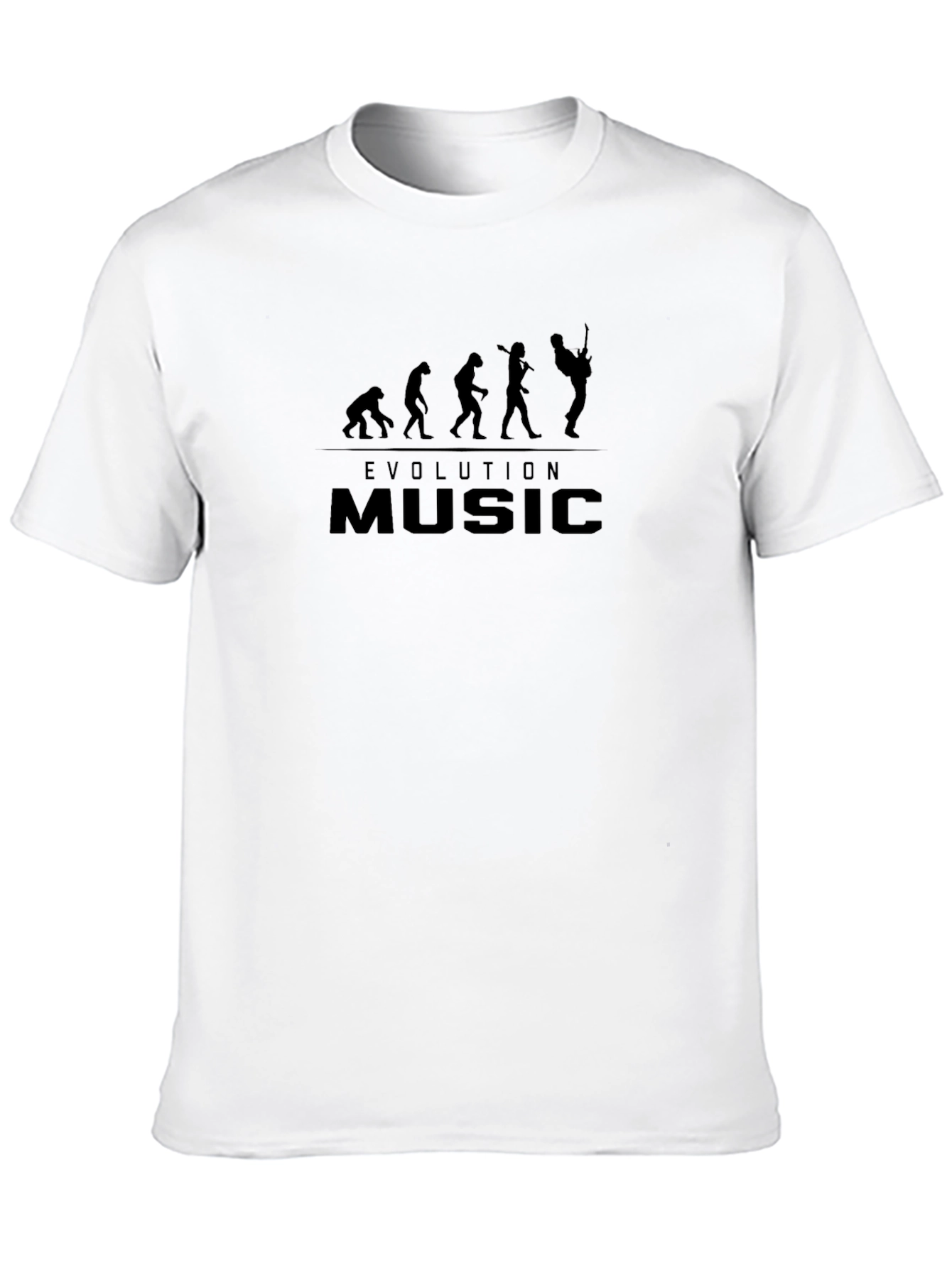 Evolution of Music Black T-Shirt