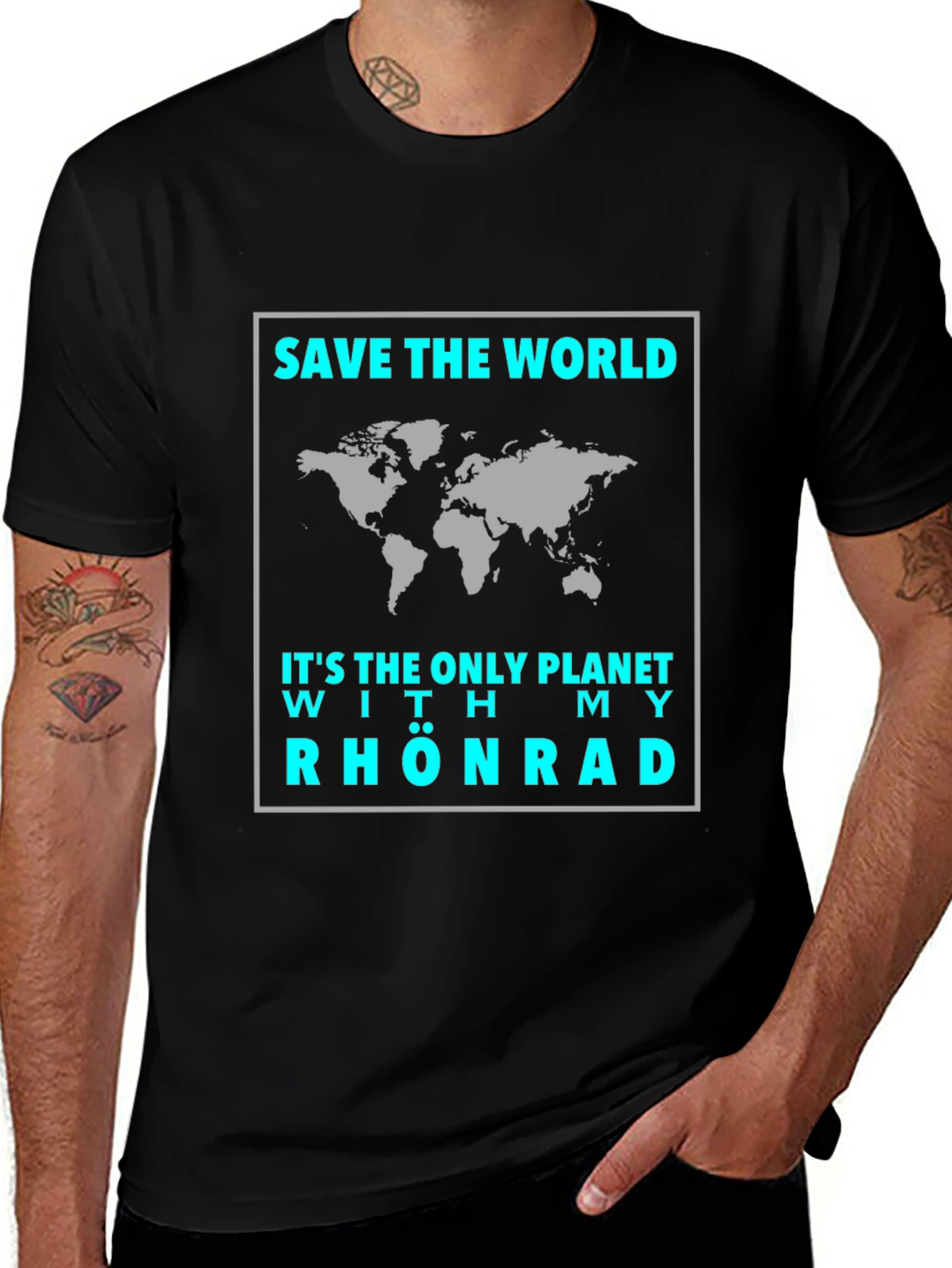 Save The World T-Shirt - Rhönrad Design