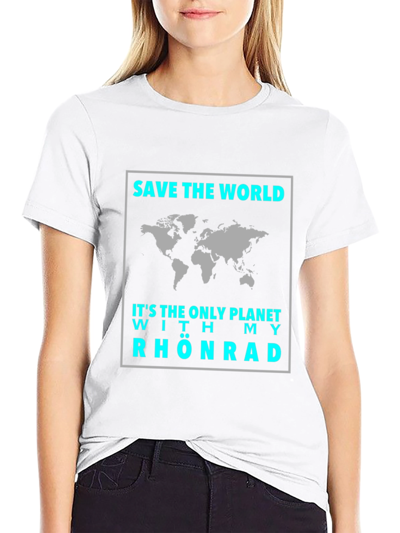 Save The World T-Shirt - Rhönrad Design