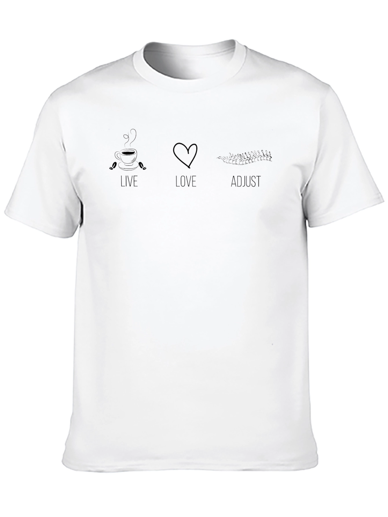 Live Love Adjust Black T-Shirt