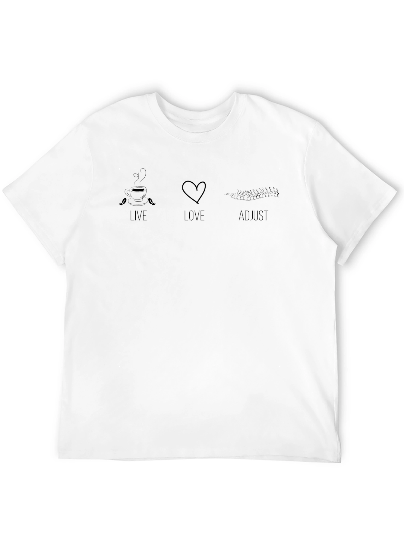 Live Love Adjust Black T-Shirt