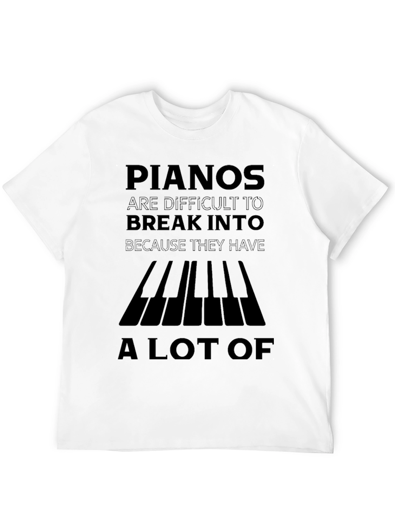 Piano Keys Pun T-Shirt Funny Musician Tee