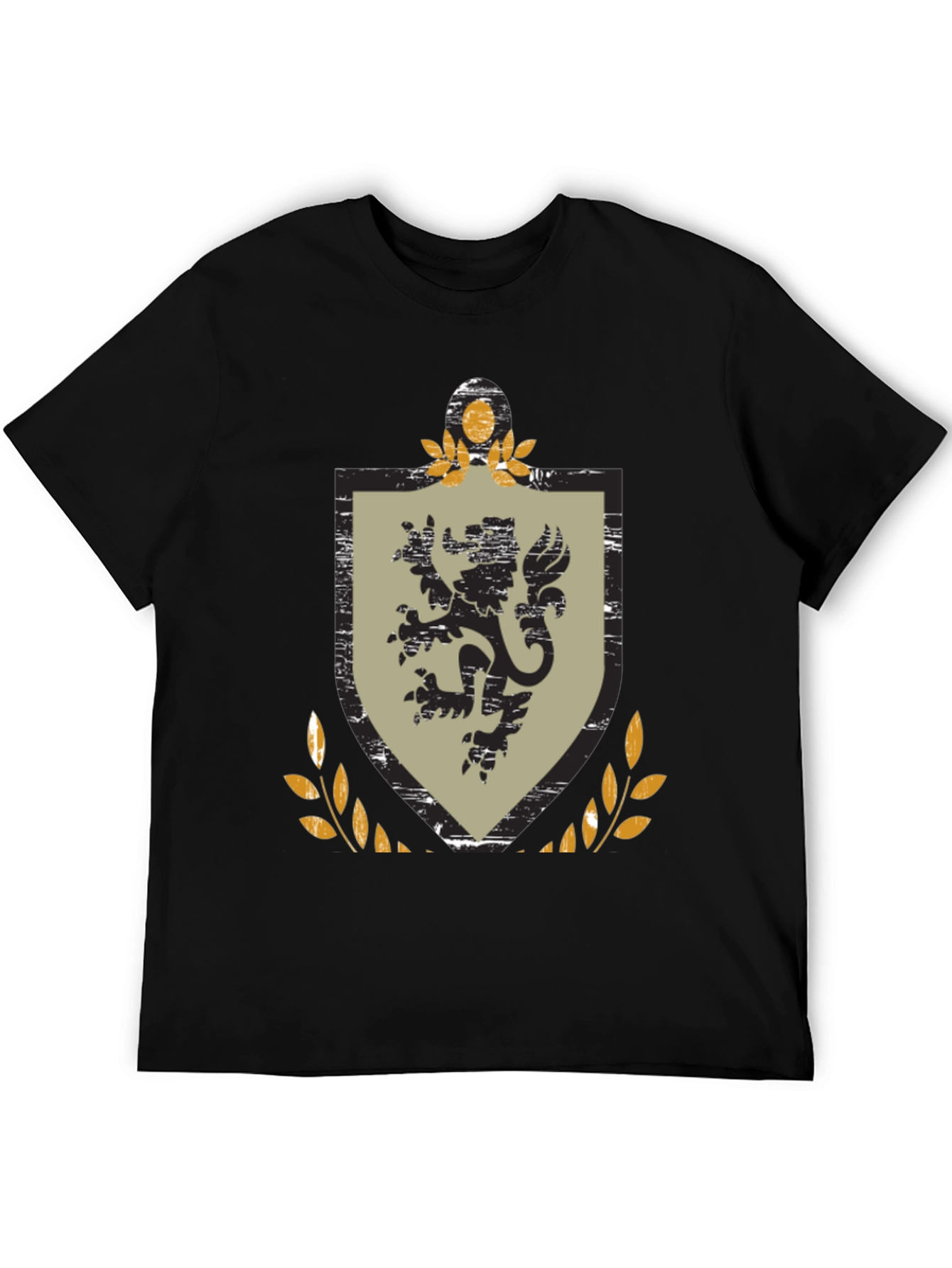 Lion Crest Graphic Black T-Shirt