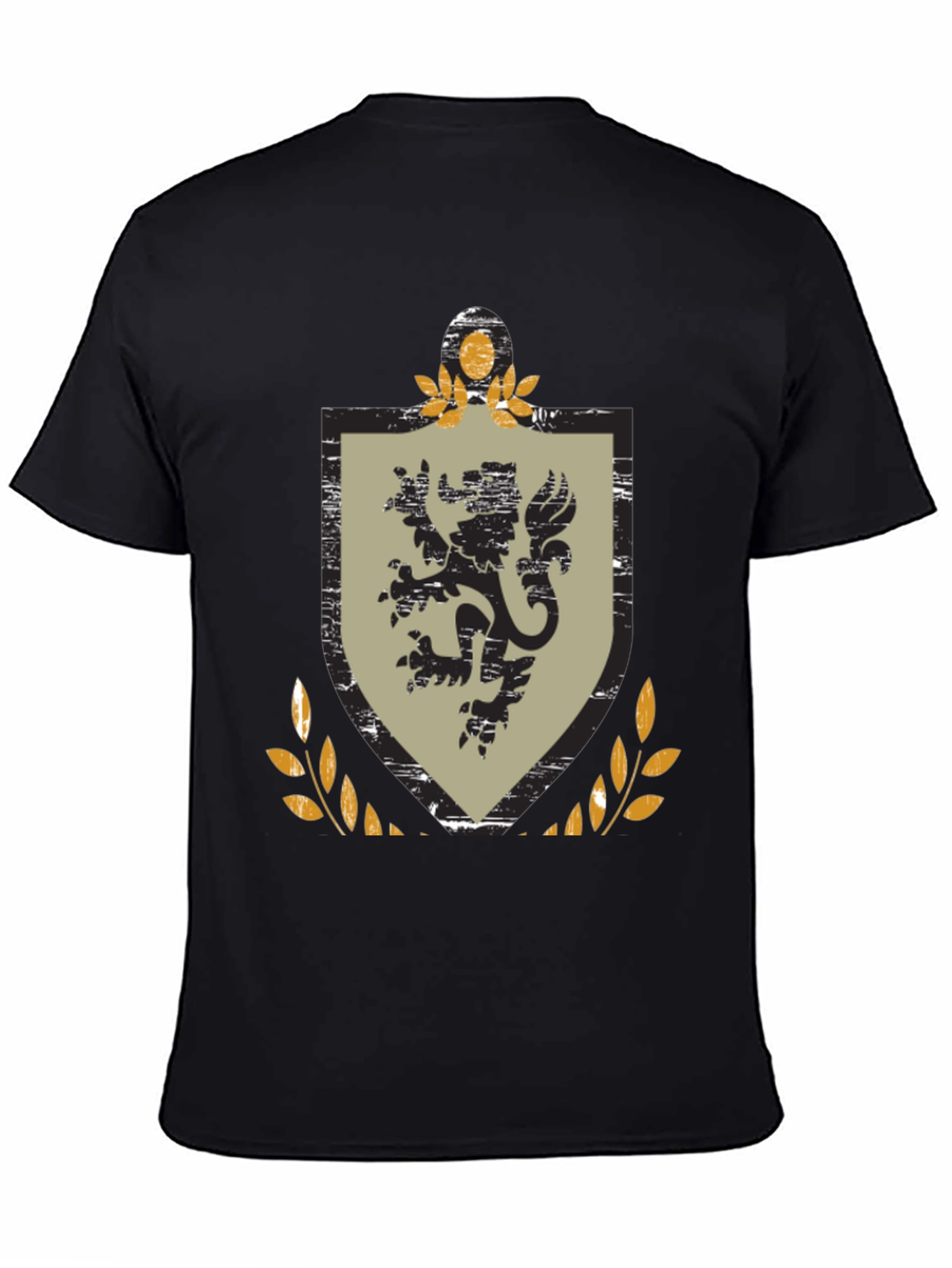 Lion Crest Graphic Black T-Shirt