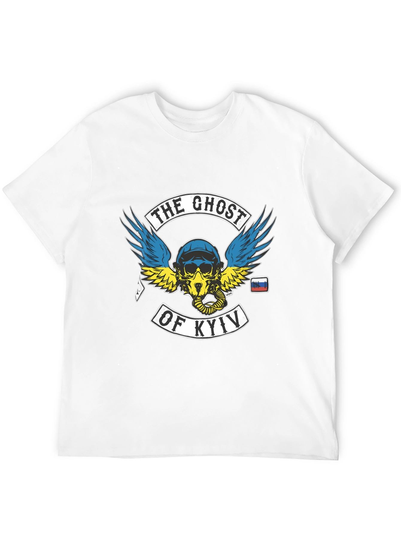 Ghost of Kyiv Ukraine T-Shirt - Patriotic Design