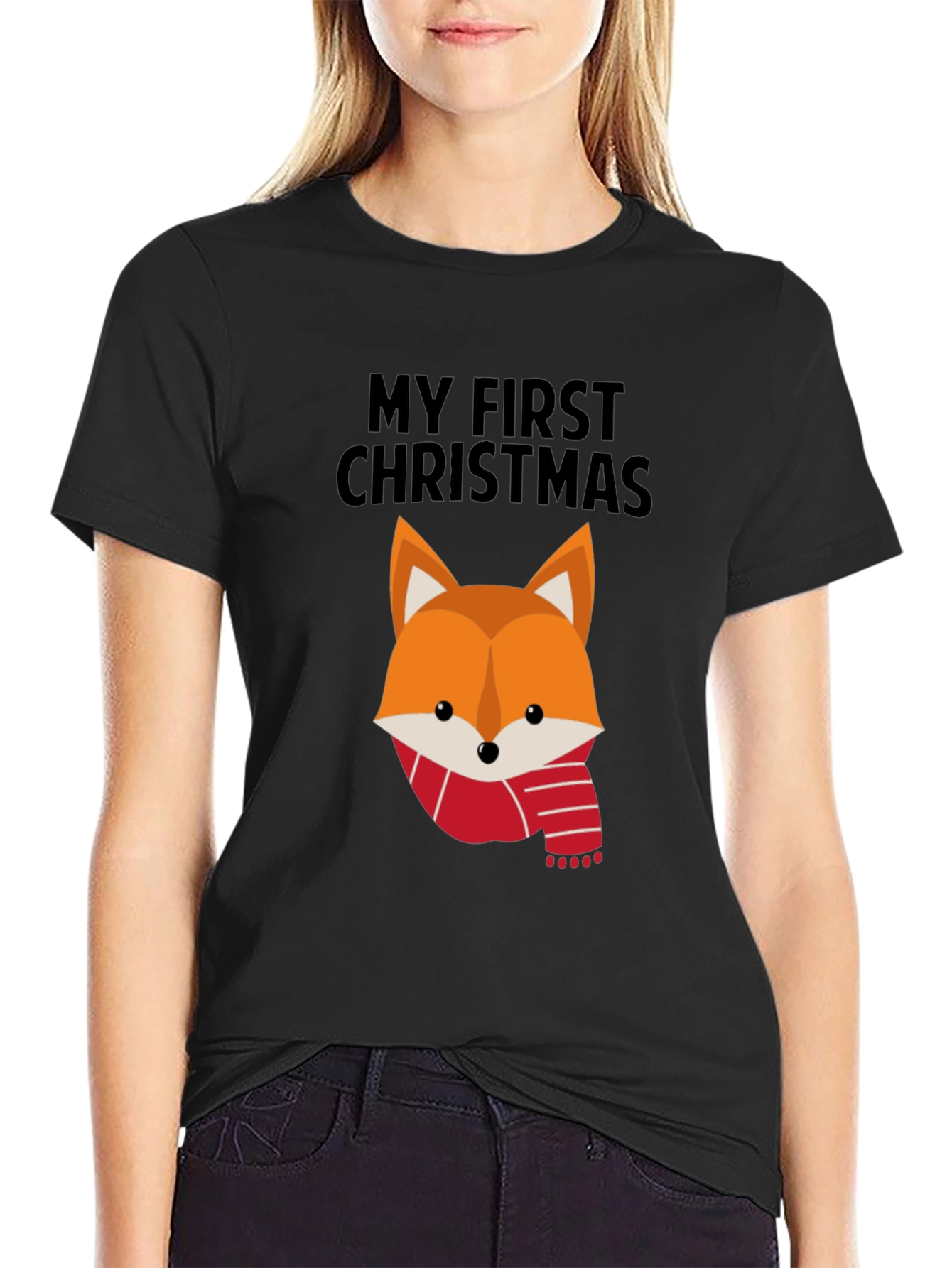 My First Christmas Fox T-Shirt