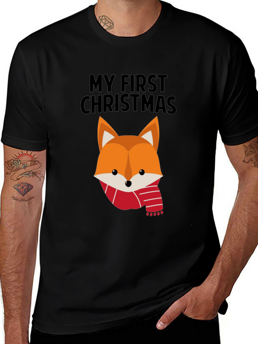 My First Christmas Fox T-Shirt