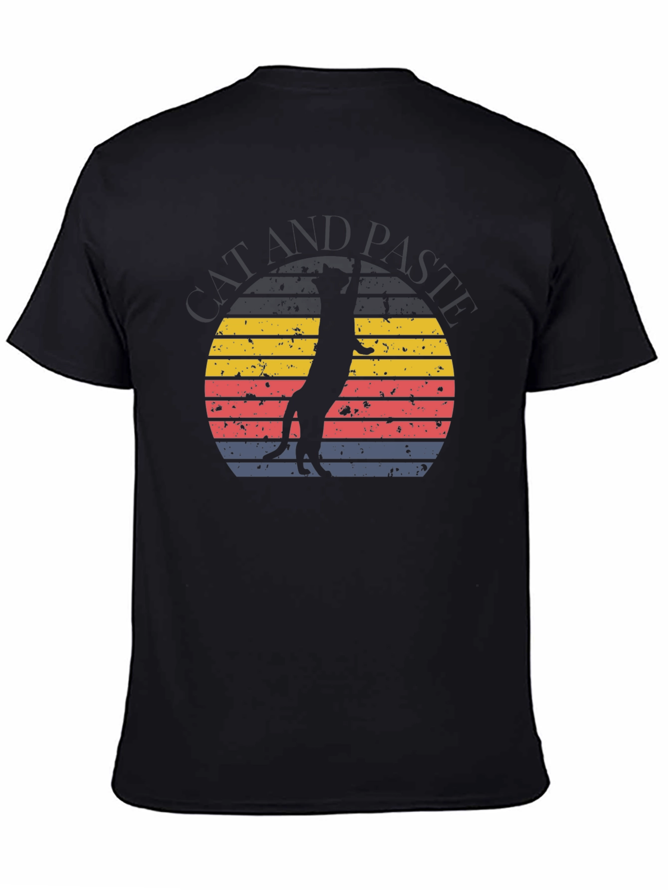 Retro Meerkat Graphic Tee -  Unique Sunset Design