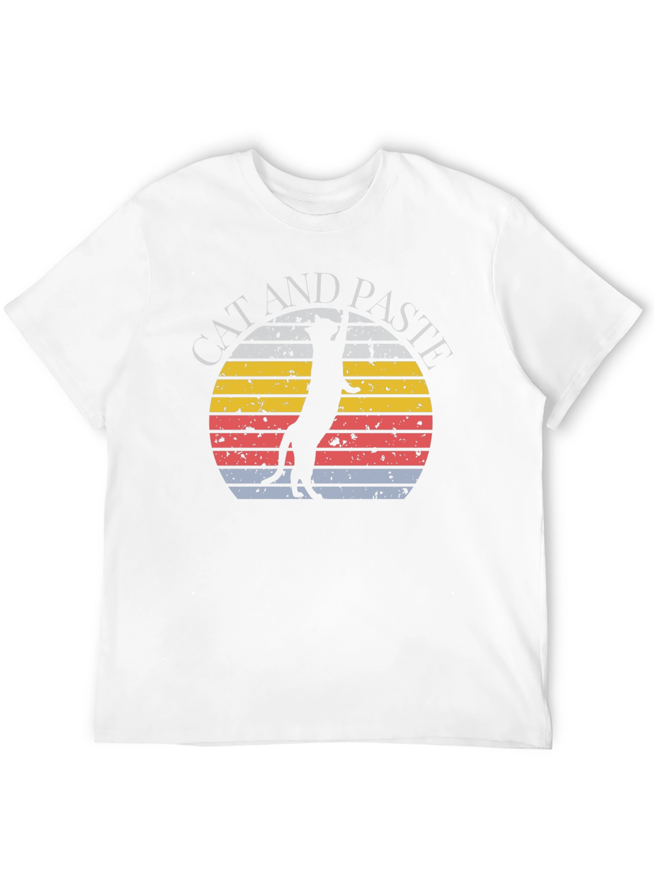 Retro Meerkat Graphic Tee -  Unique Sunset Design
