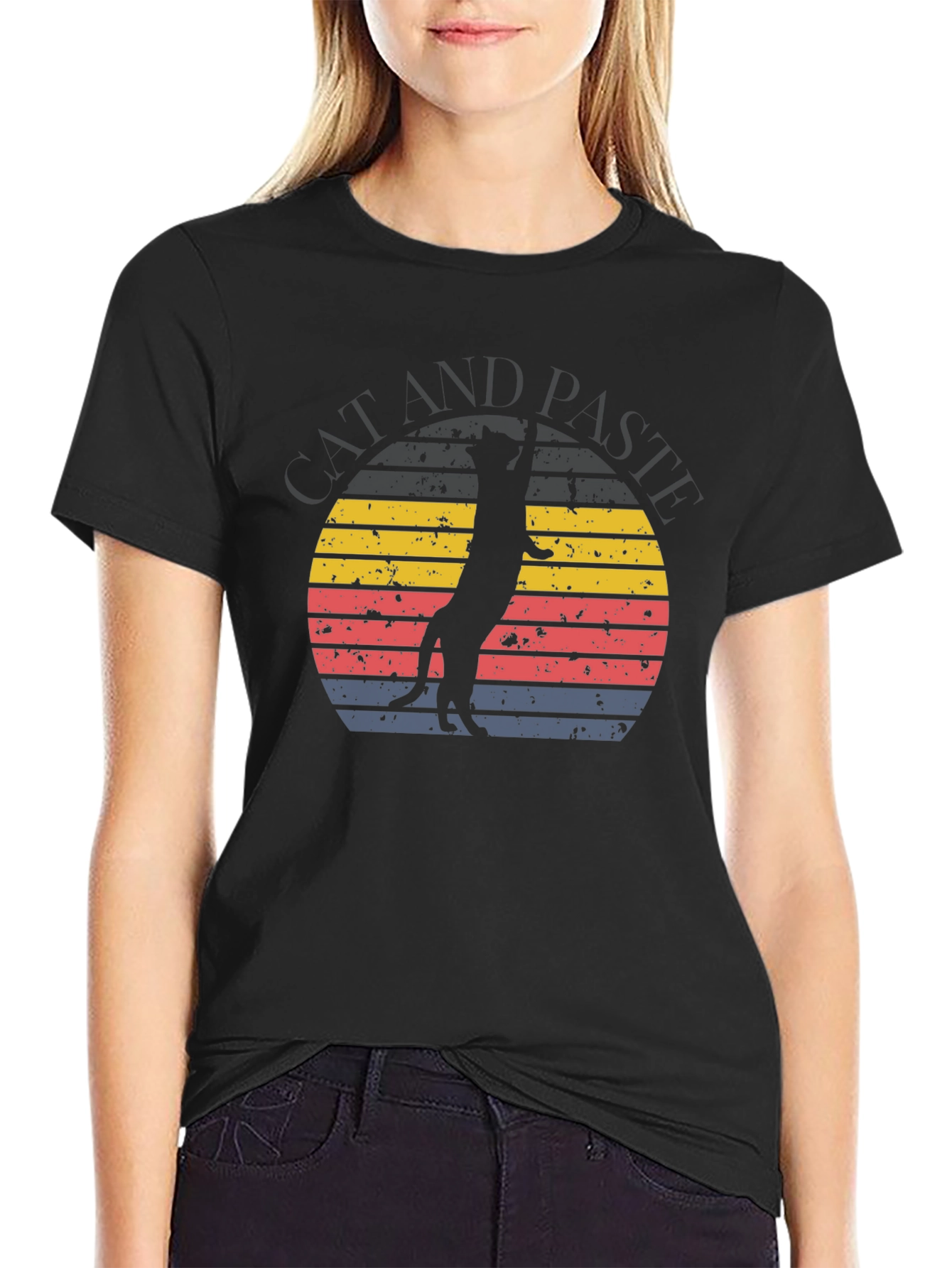 Retro Meerkat Graphic Tee -  Unique Sunset Design