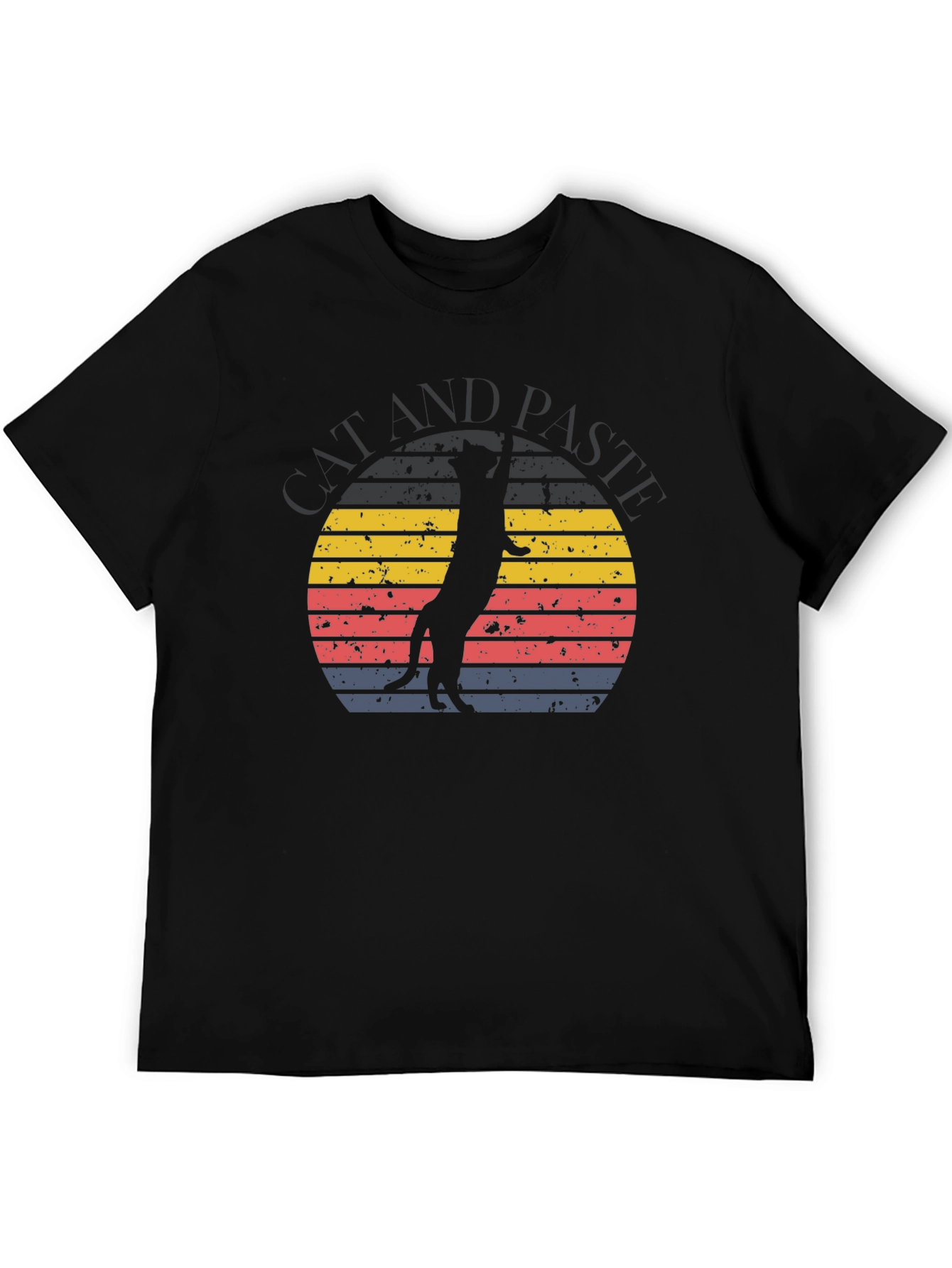 Retro Meerkat Graphic Tee -  Unique Sunset Design