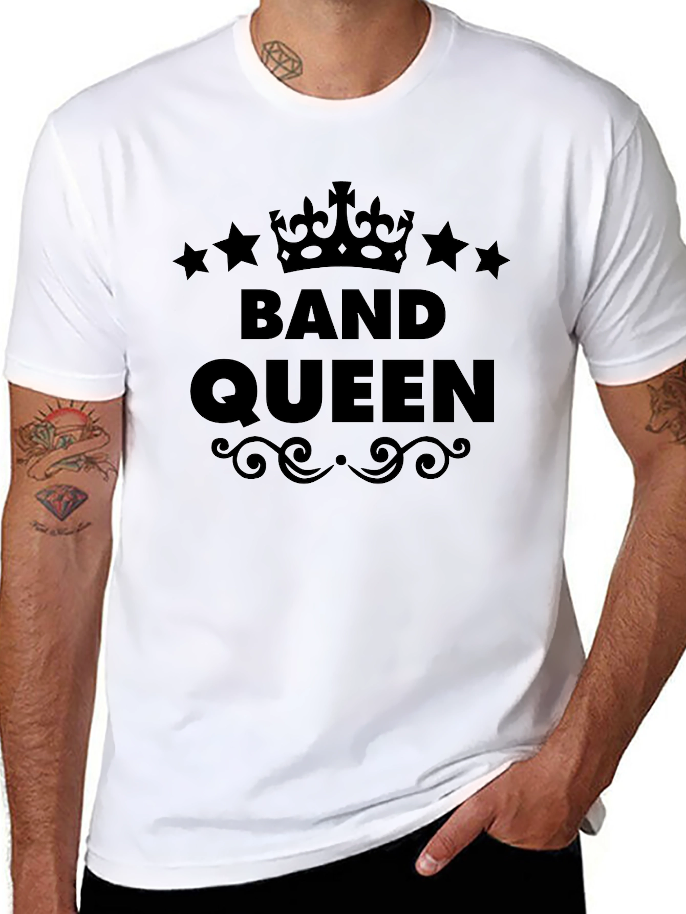 Band Queen T-Shirt - Black