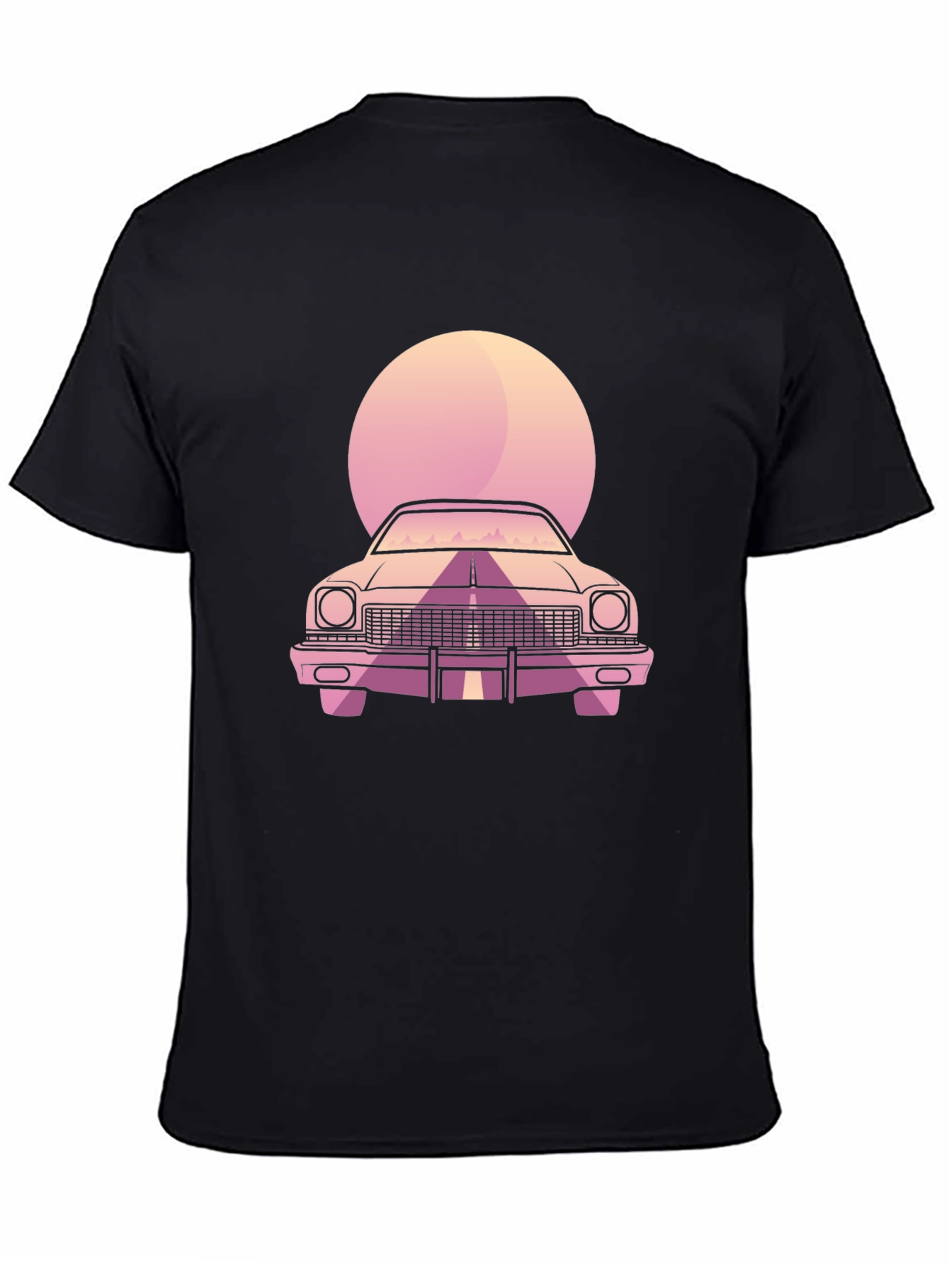 Retro Car T-Shirt - Black
