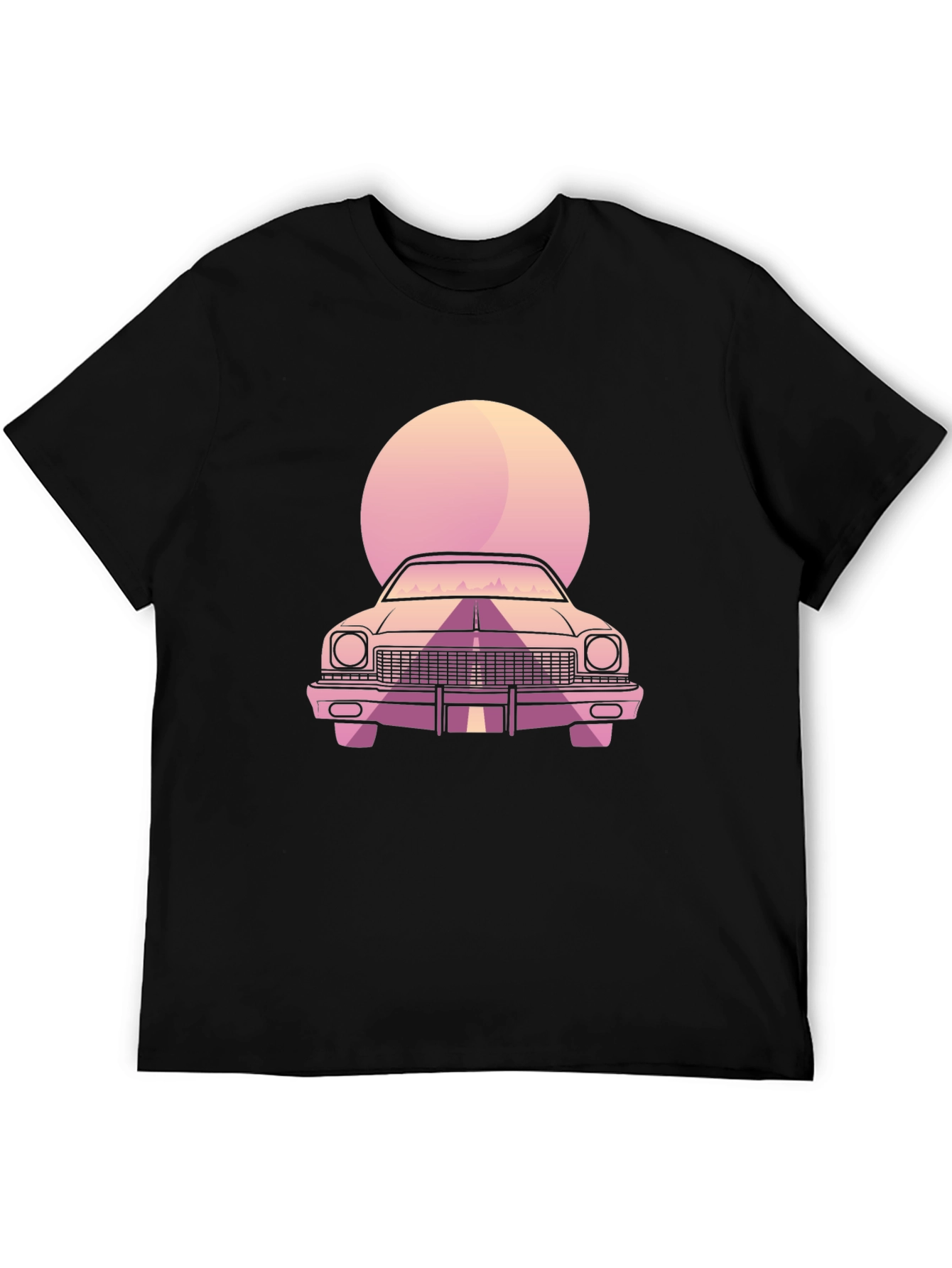 Retro Car T-Shirt - Black