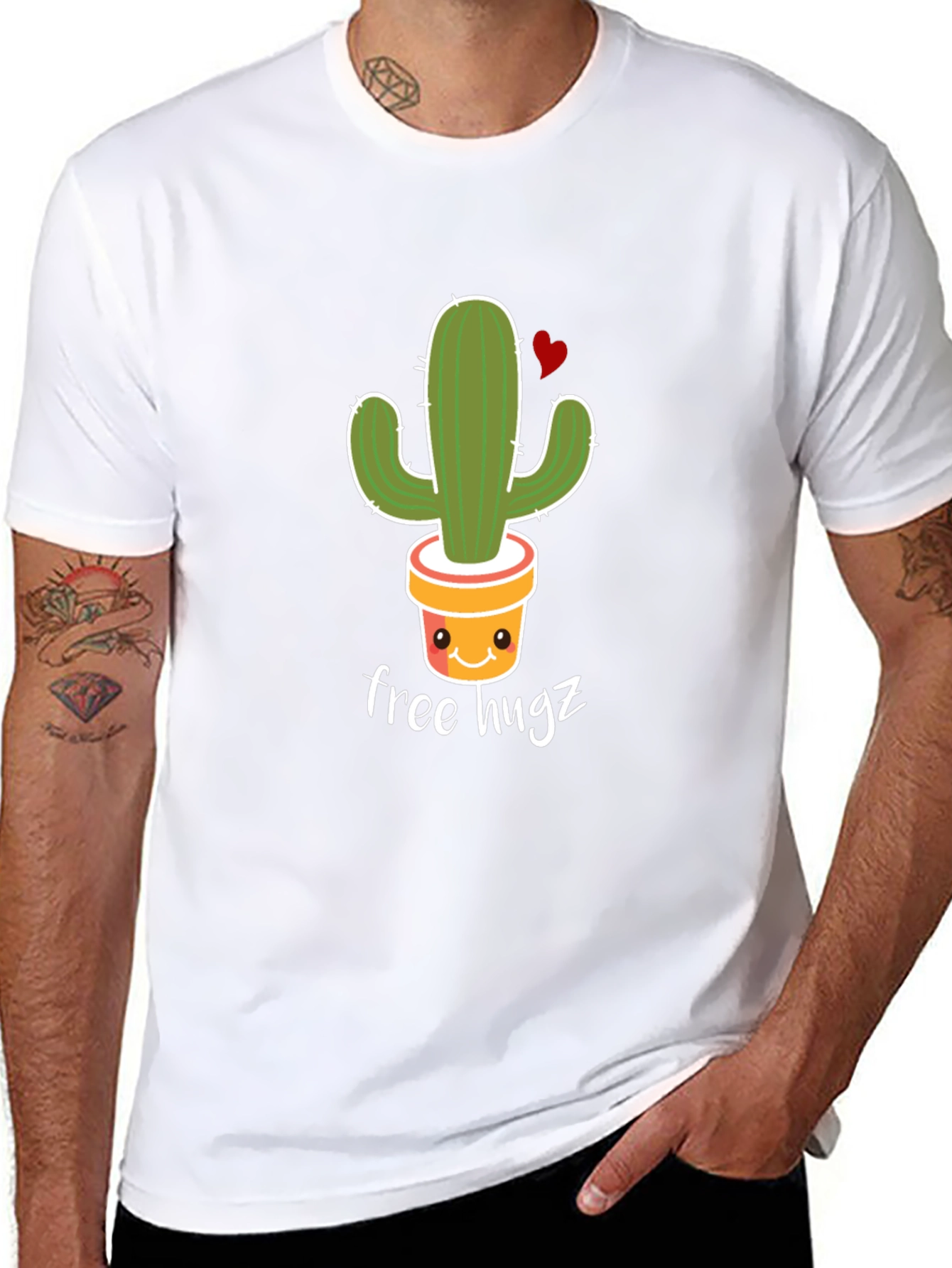 Cactus Free Hugz Graphic Tee
