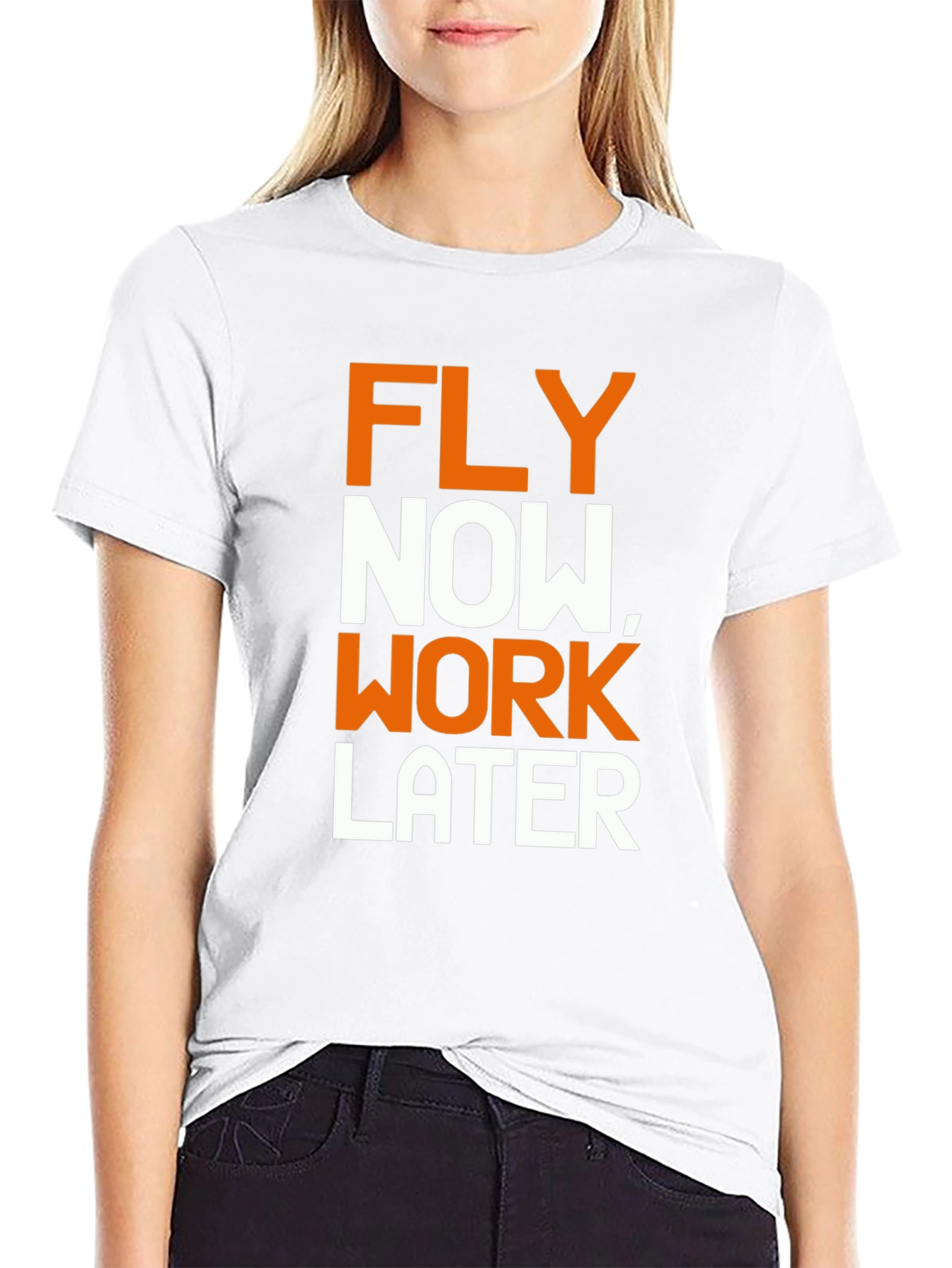 Fly Now Work Later Graphic T-Shirt