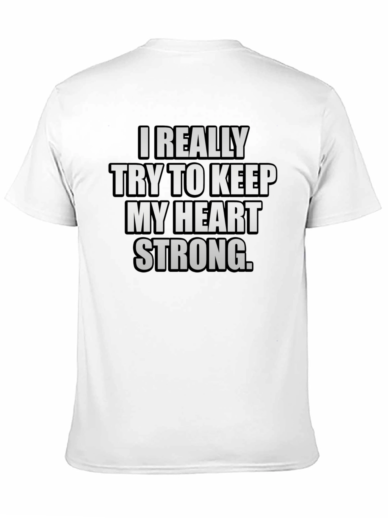 Heart Strong Graphic T-Shirt - Black