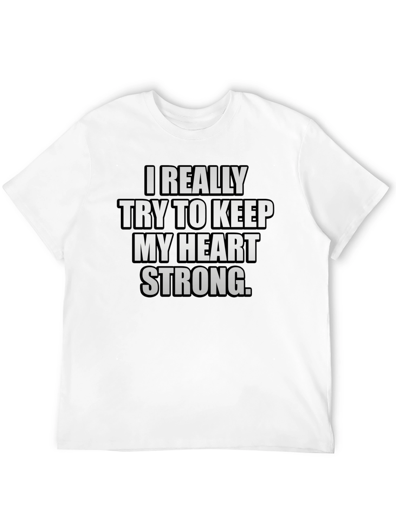 Heart Strong Graphic T-Shirt - Black