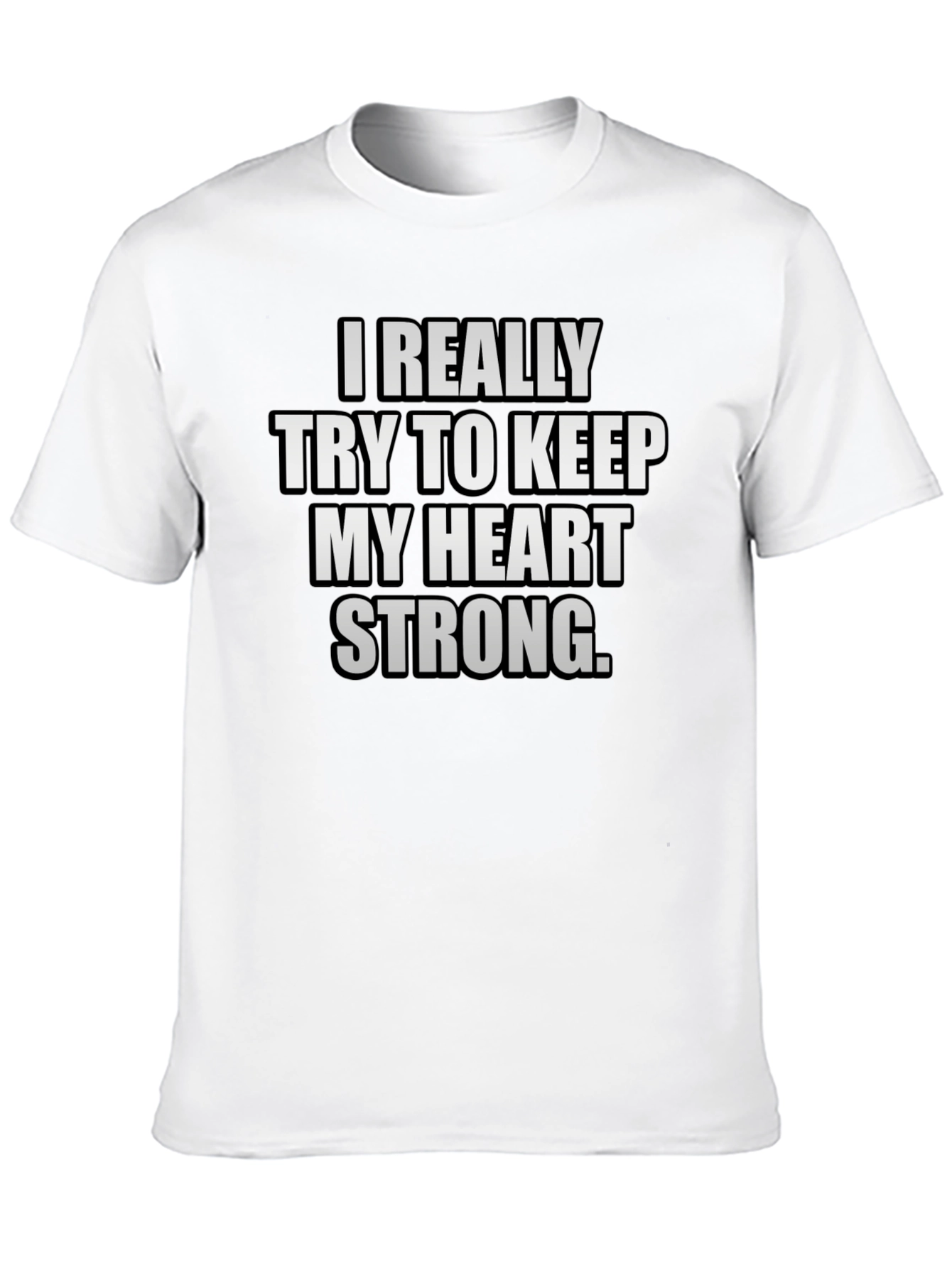 Heart Strong Graphic T-Shirt - Black