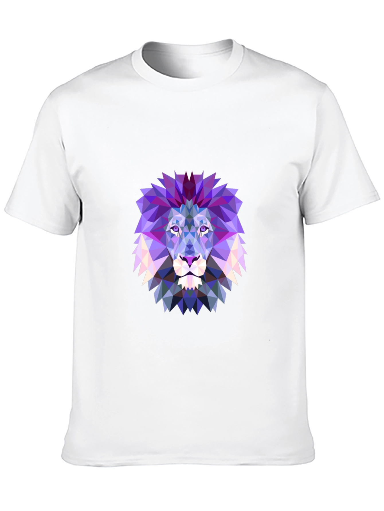Geometric Lion Graphic T-Shirt