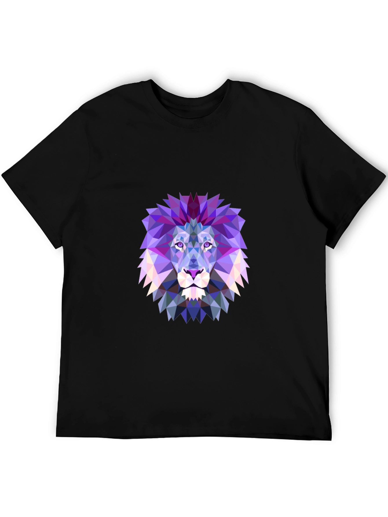 Geometric Lion Graphic T-Shirt