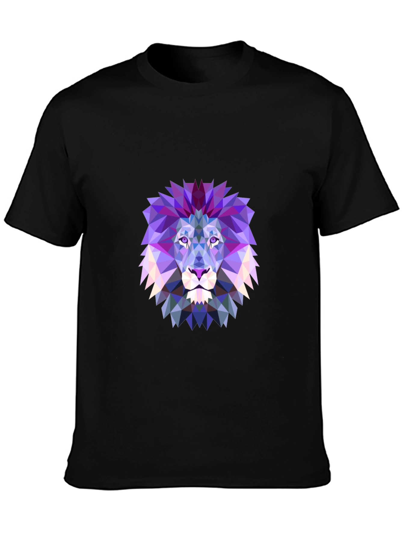 Geometric Lion Graphic T-Shirt