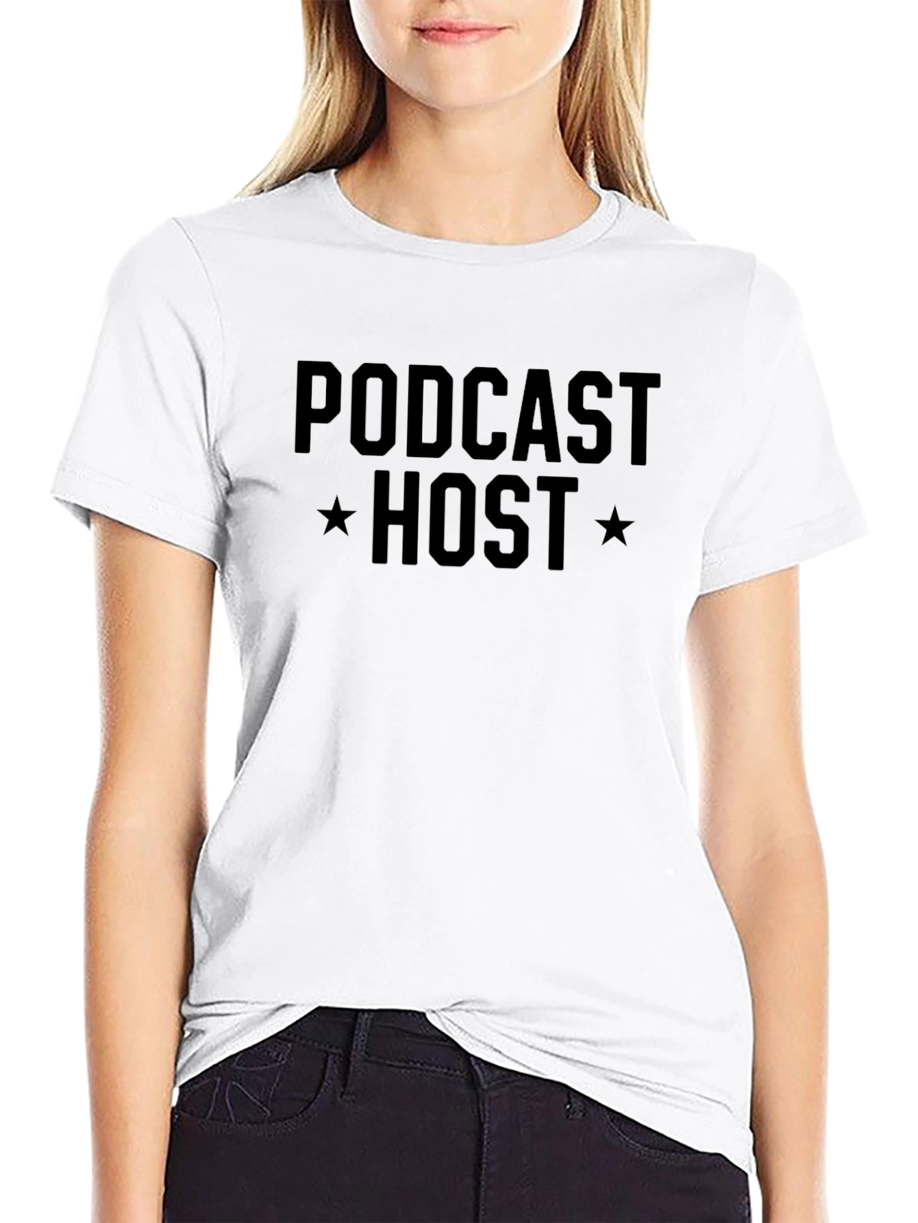 Podcast Host Black T-Shirt