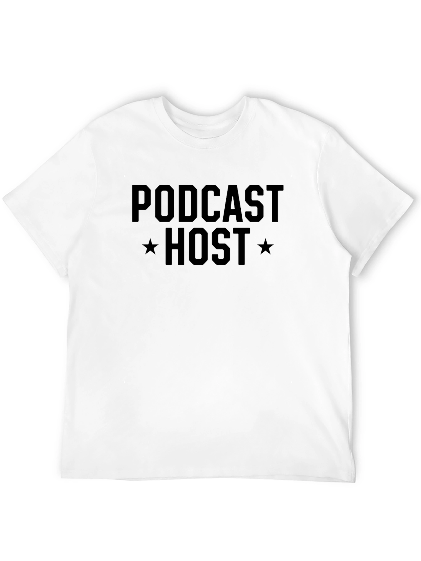 Podcast Host Black T-Shirt