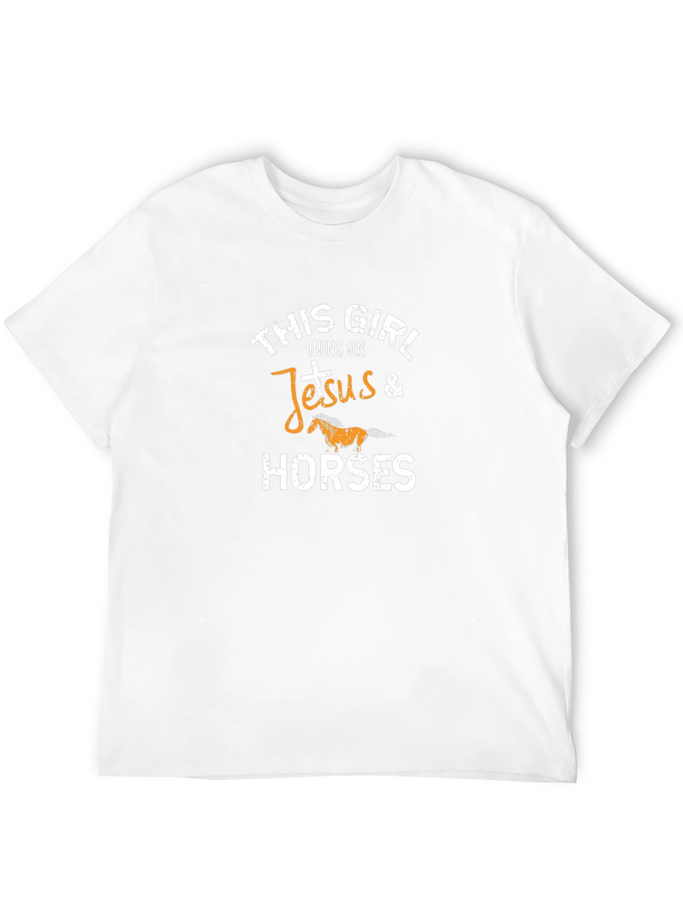 This Girl Runs on Jesus & Horses T-Shirt