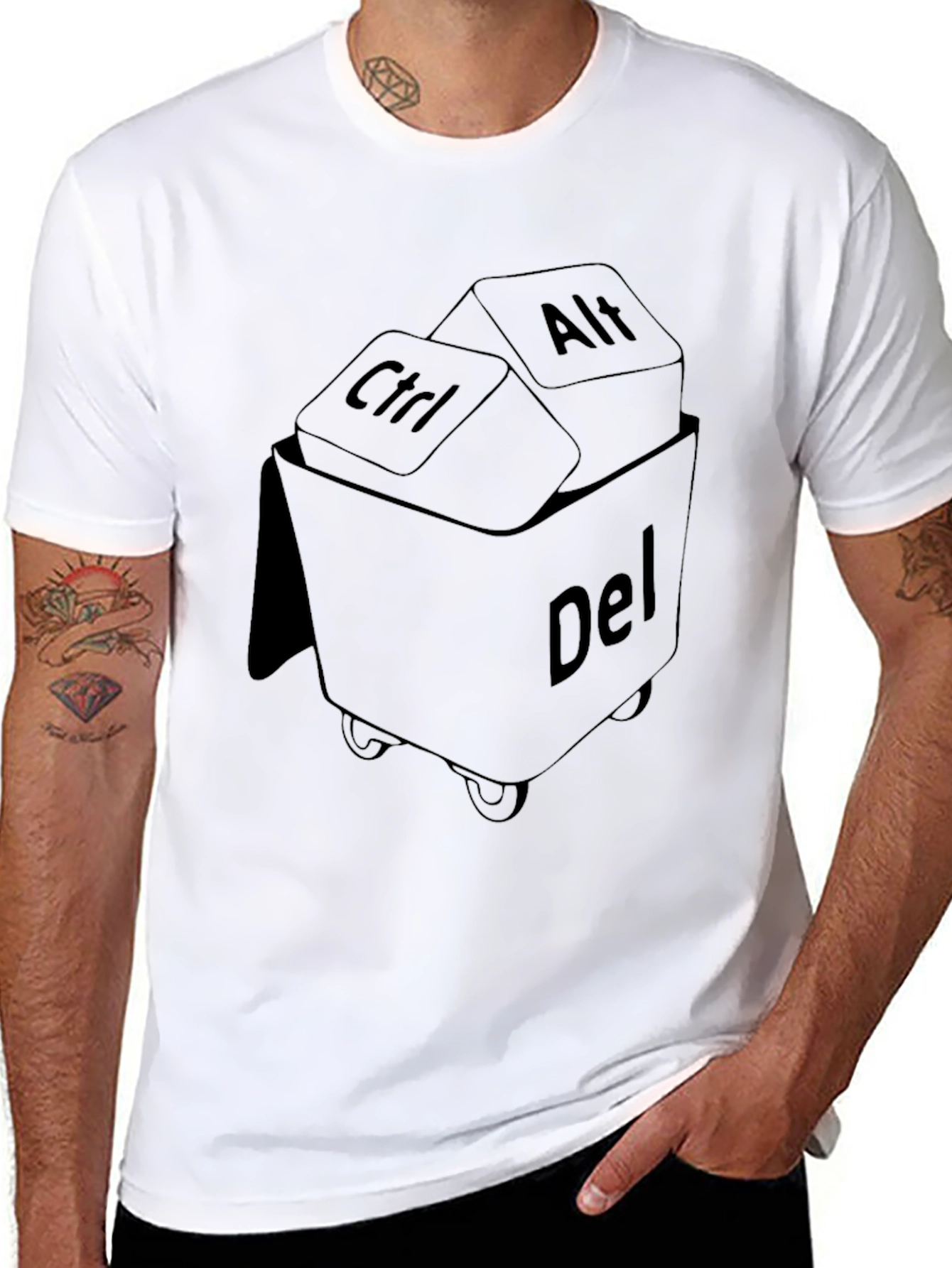 Ctrl Alt Delete T-Shirt - Funny Techie Graphic Tee